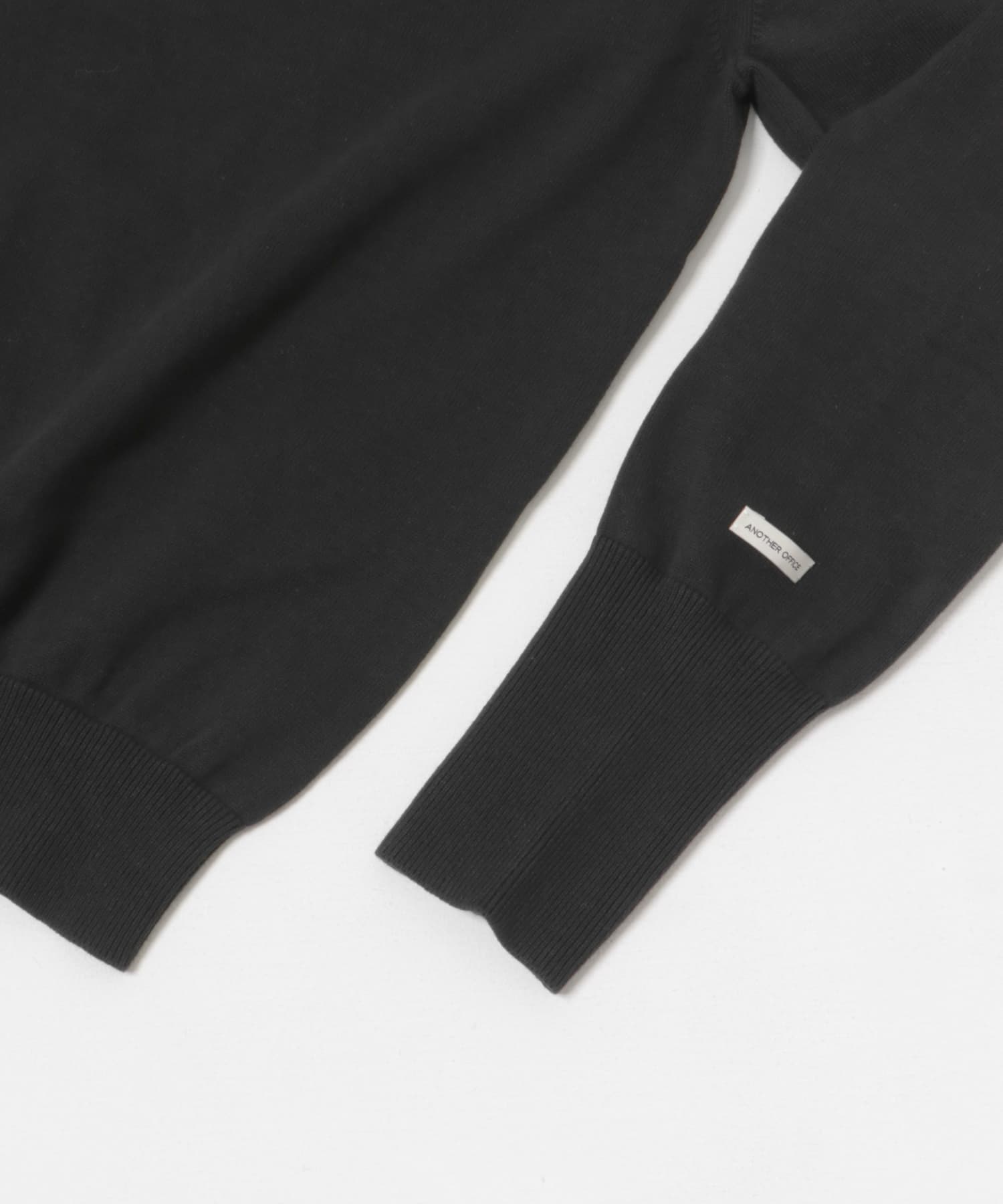 ANOTHER OFFICE　Scape Knit Polo Cardigan Black 1