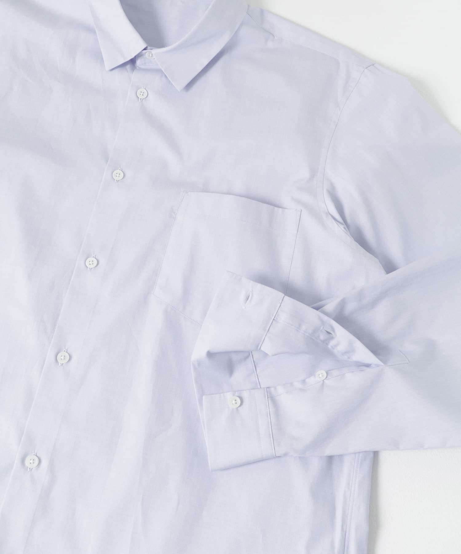 ATON　GIZA BROAD STANDARD SHIRTS SAX 4