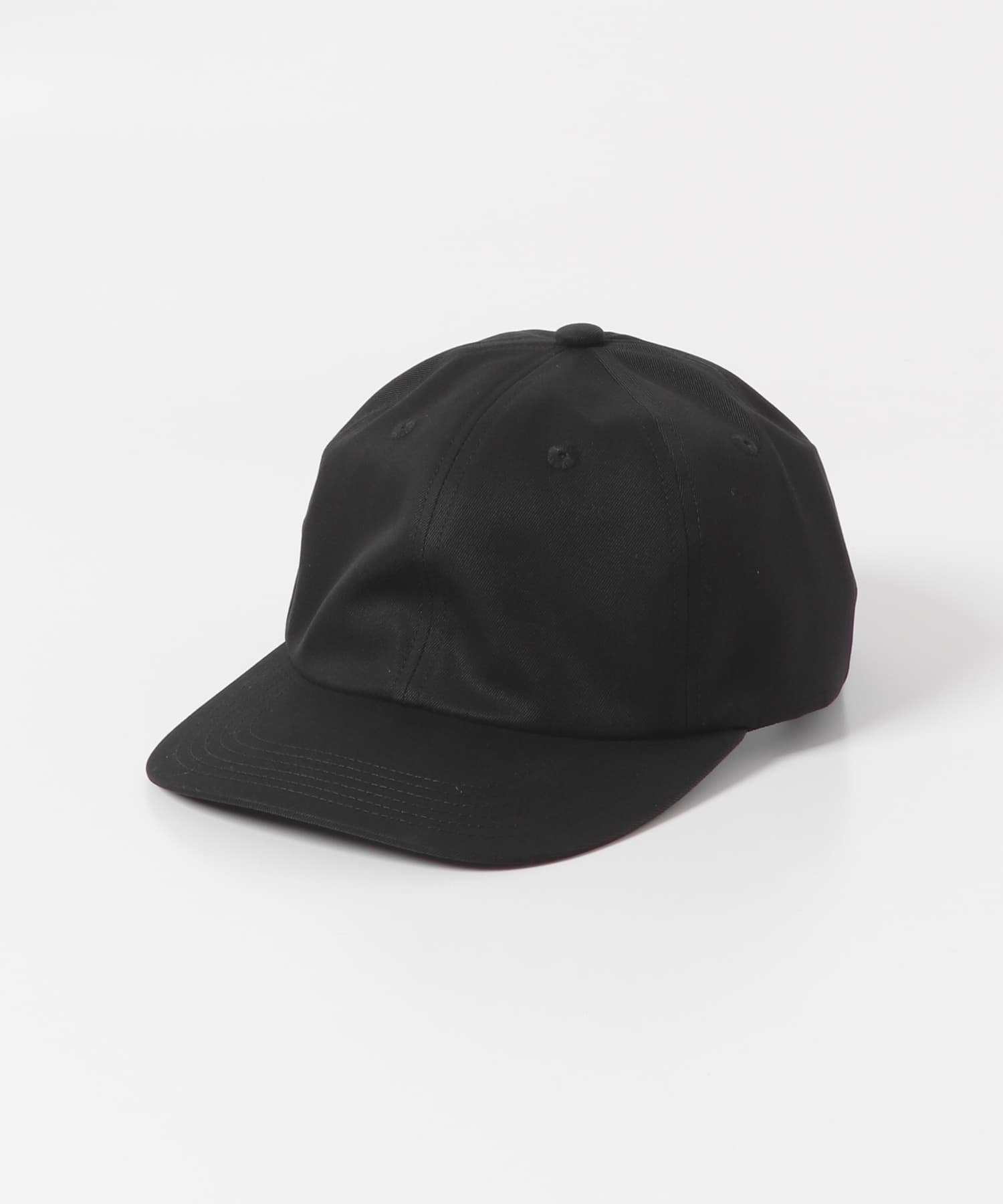 KIJIMA TAKAYUKI　COTTON GABA 6PANEL CAP BLACK one