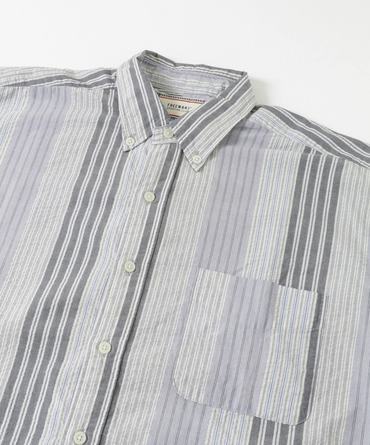 FREEMANS SPORTING CLUB　CHRYSTIE SHIRT ブルー S