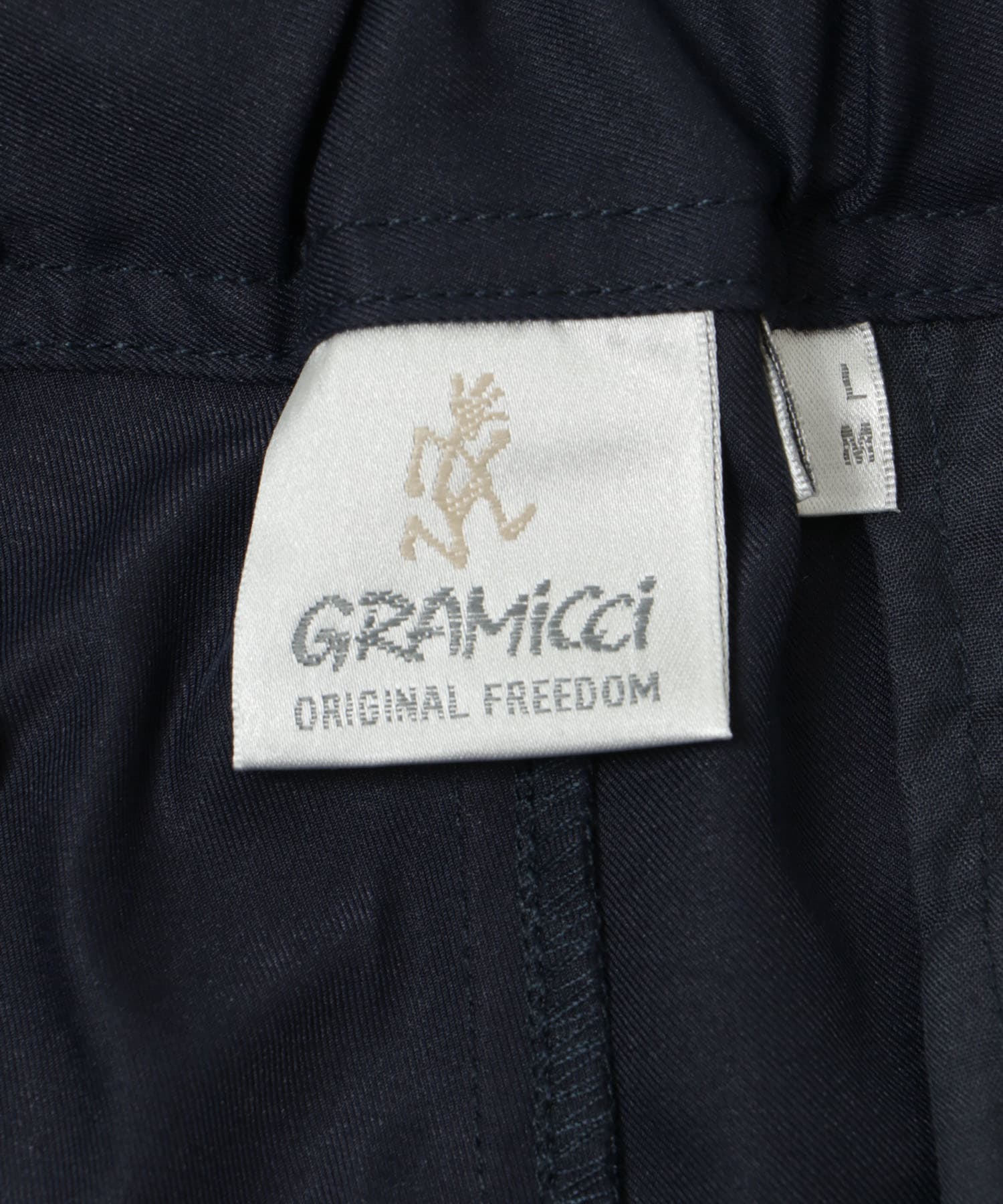 『別注』Gramicci　コットンライクチノストレッチパンツ NAVY S