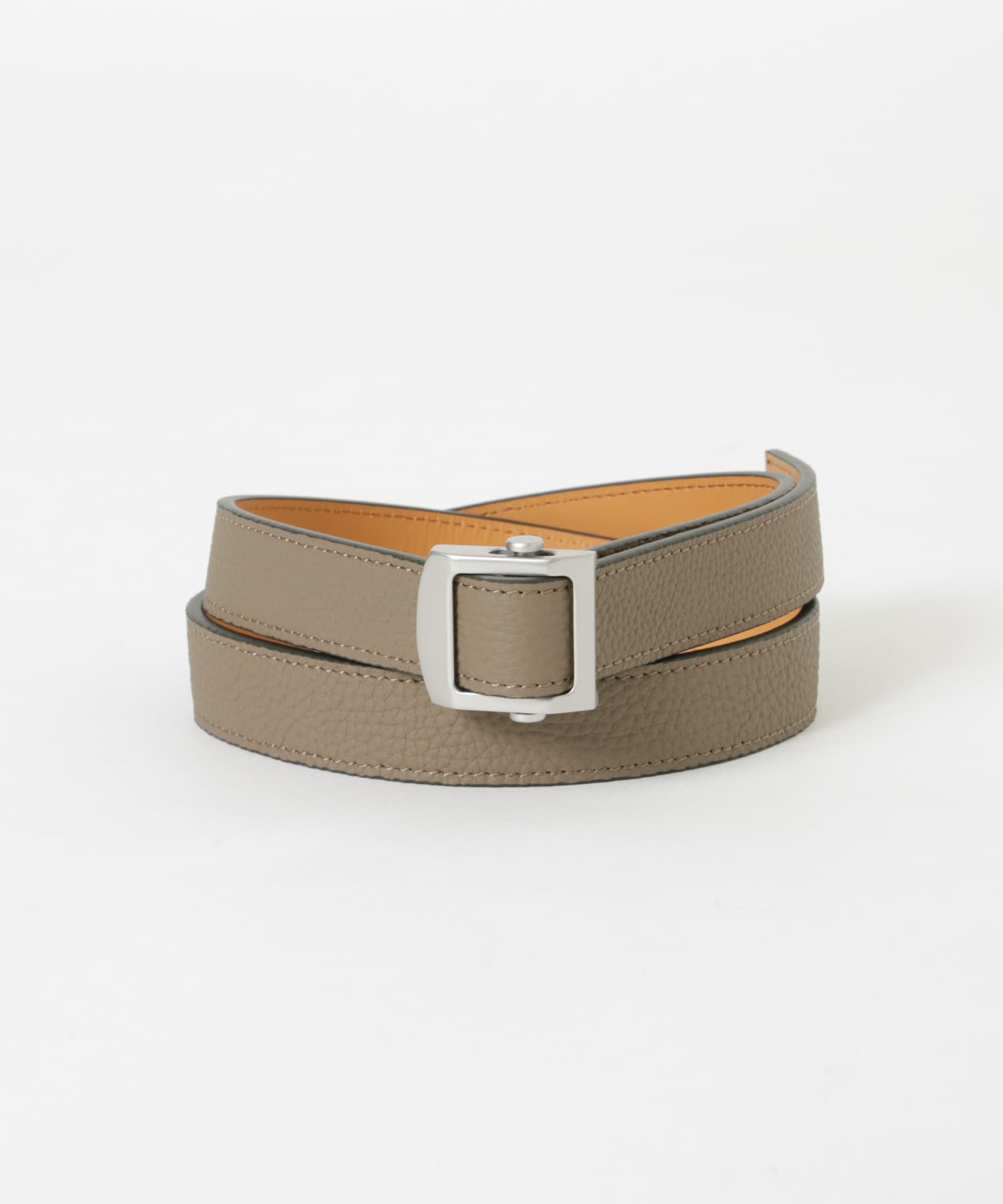 ITTI　HERRIE HOLELESS BELT TAUPE FREE