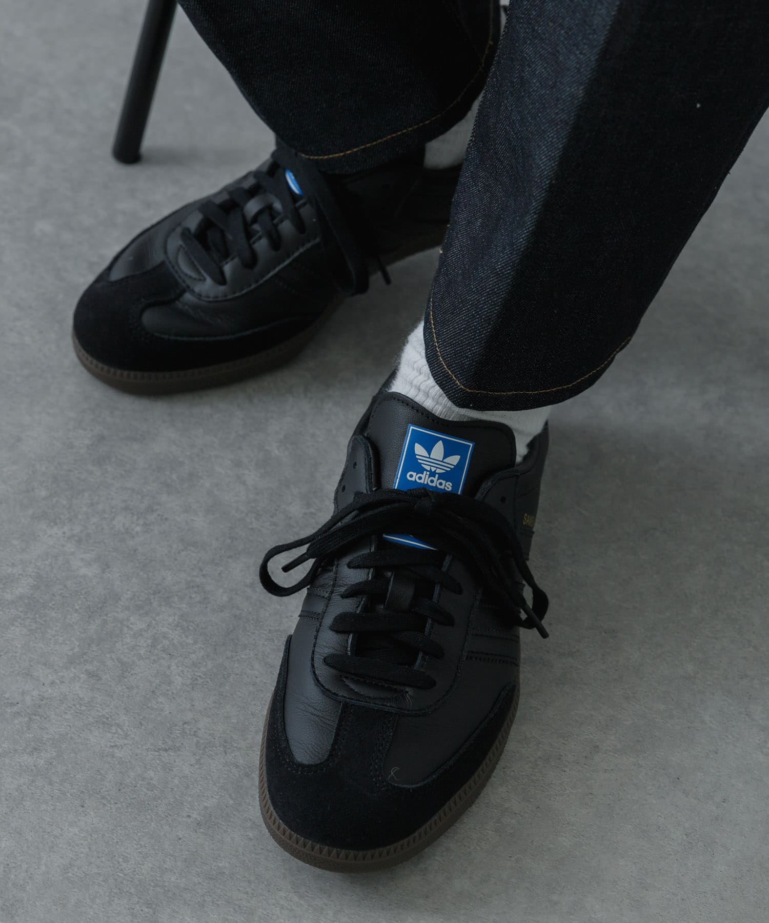 adidas　SAMBA OG BLK/BLK 26