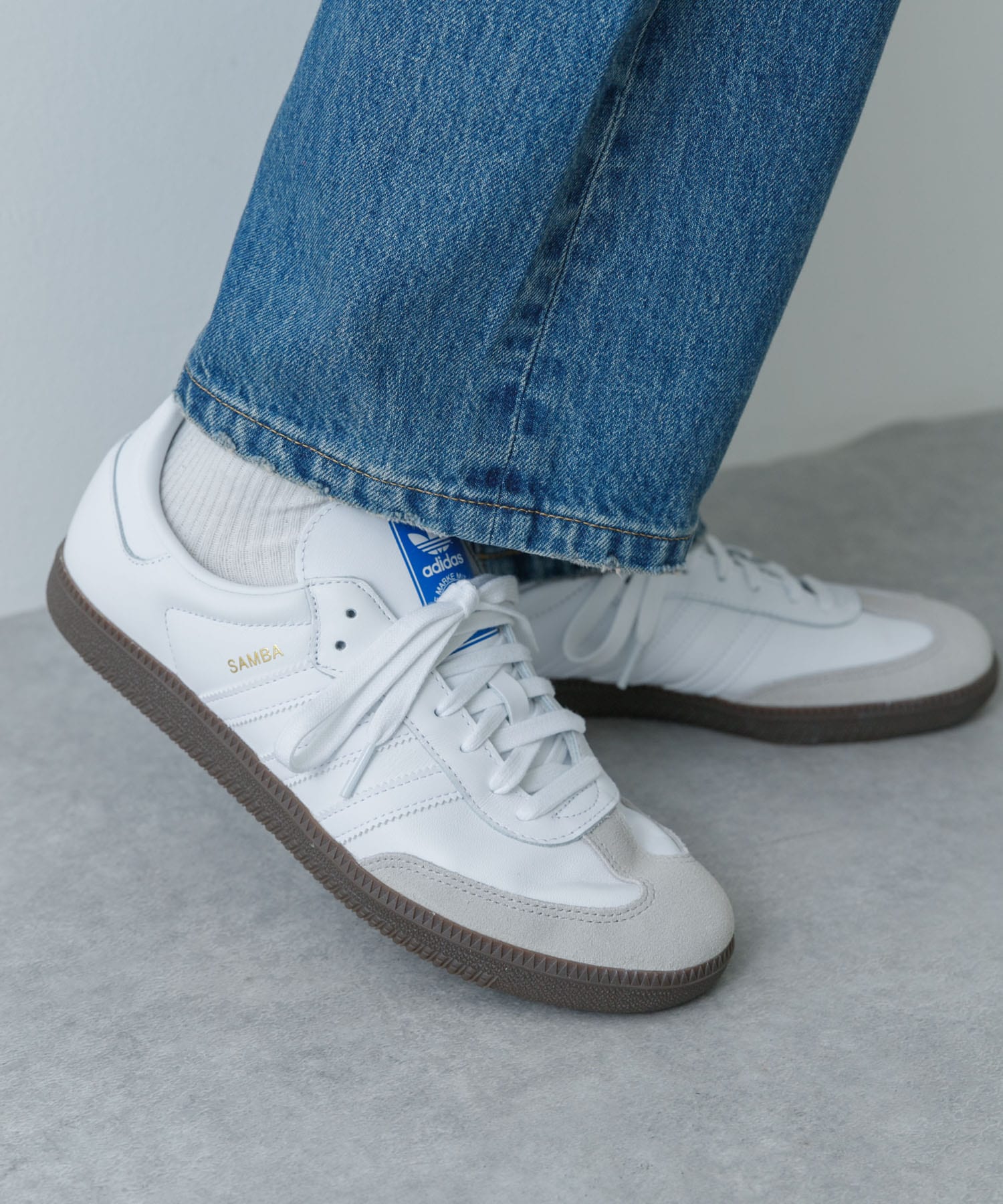 adidas　SAMBA OG WHT/WHT 26