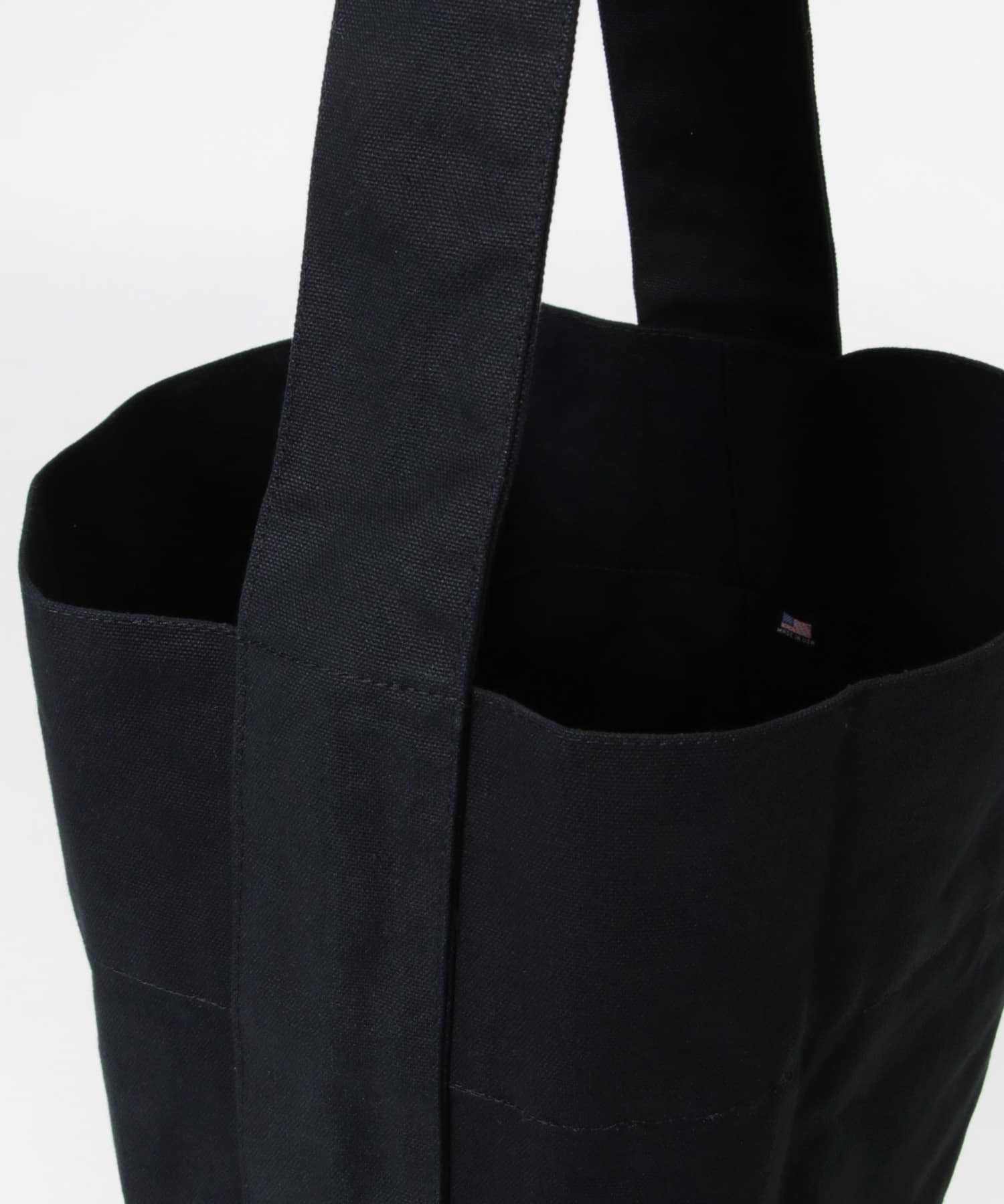 Kaan　BUCKET TOTE COTTON BLACK FREE