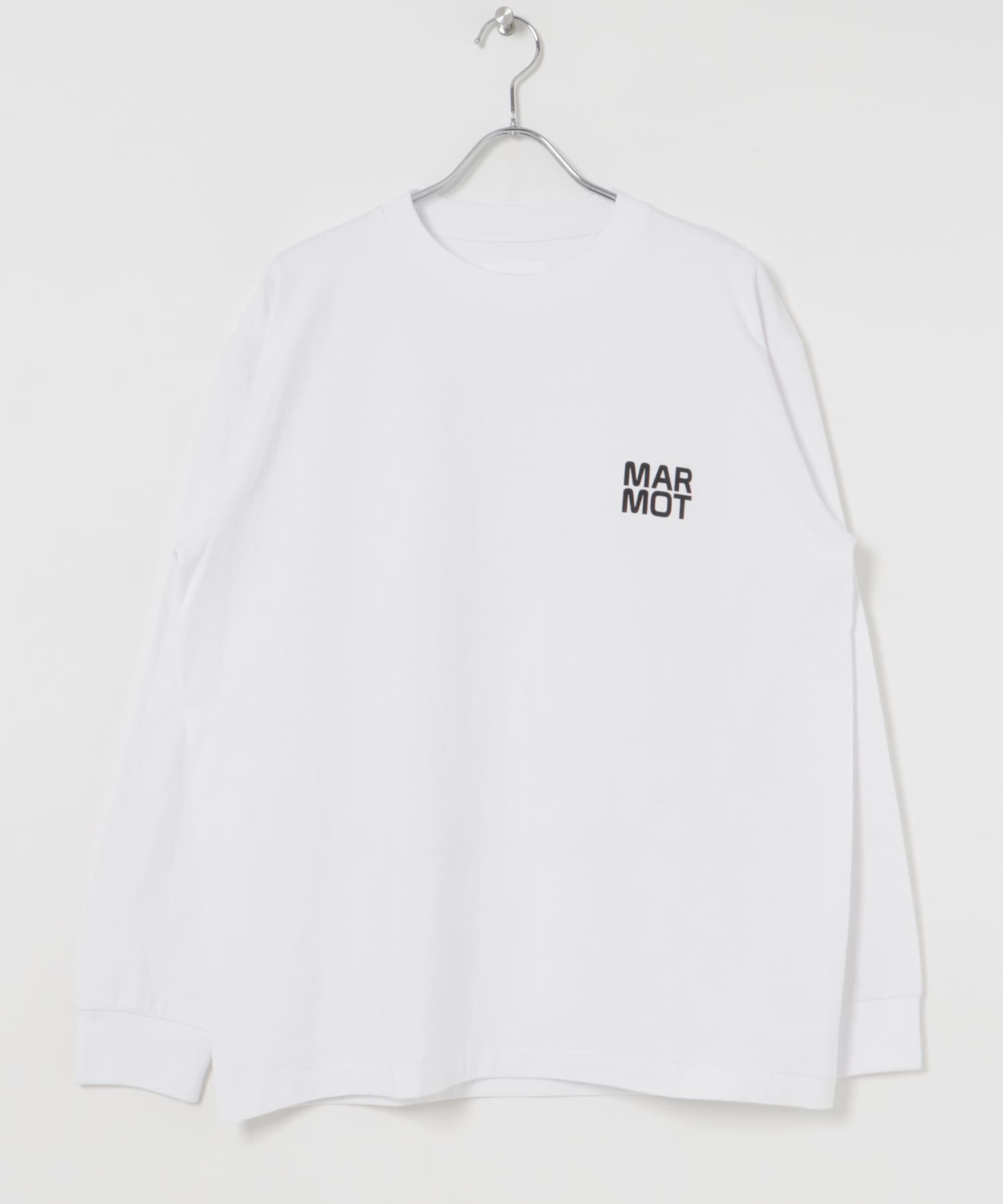 MARMOT CAPITAL　LOGO LONG-SLEEVE WHITE L