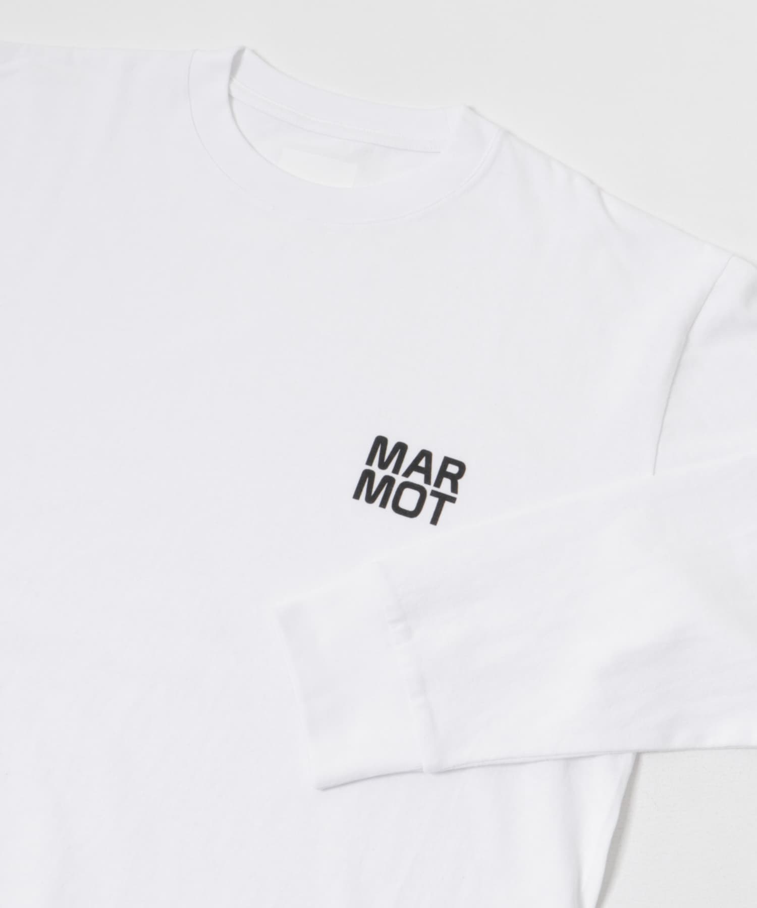 MARMOT CAPITAL　LOGO LONG-SLEEVE WHITE L
