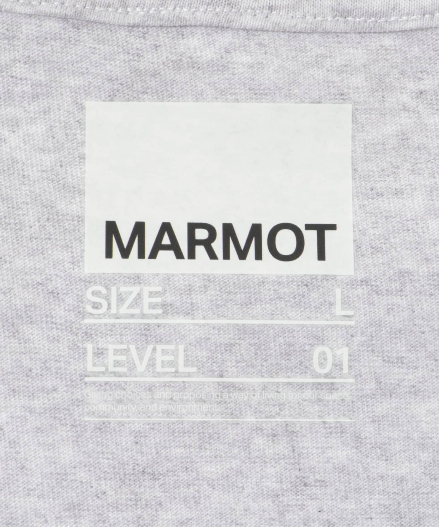 MARMOT CAPITAL　LOGO LONG-SLEEVE GRAY L