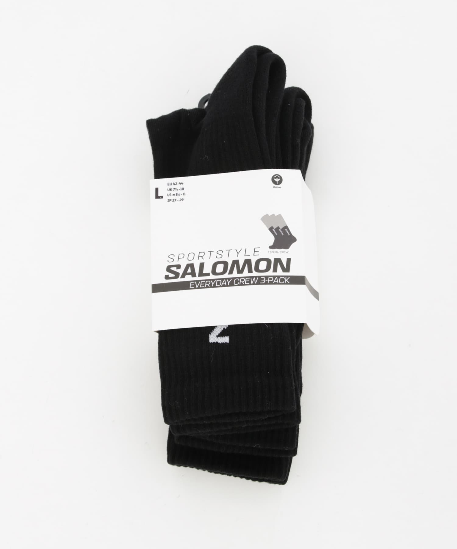 SALOMON　EVERYDAY CREW 3-PACK BLACK L