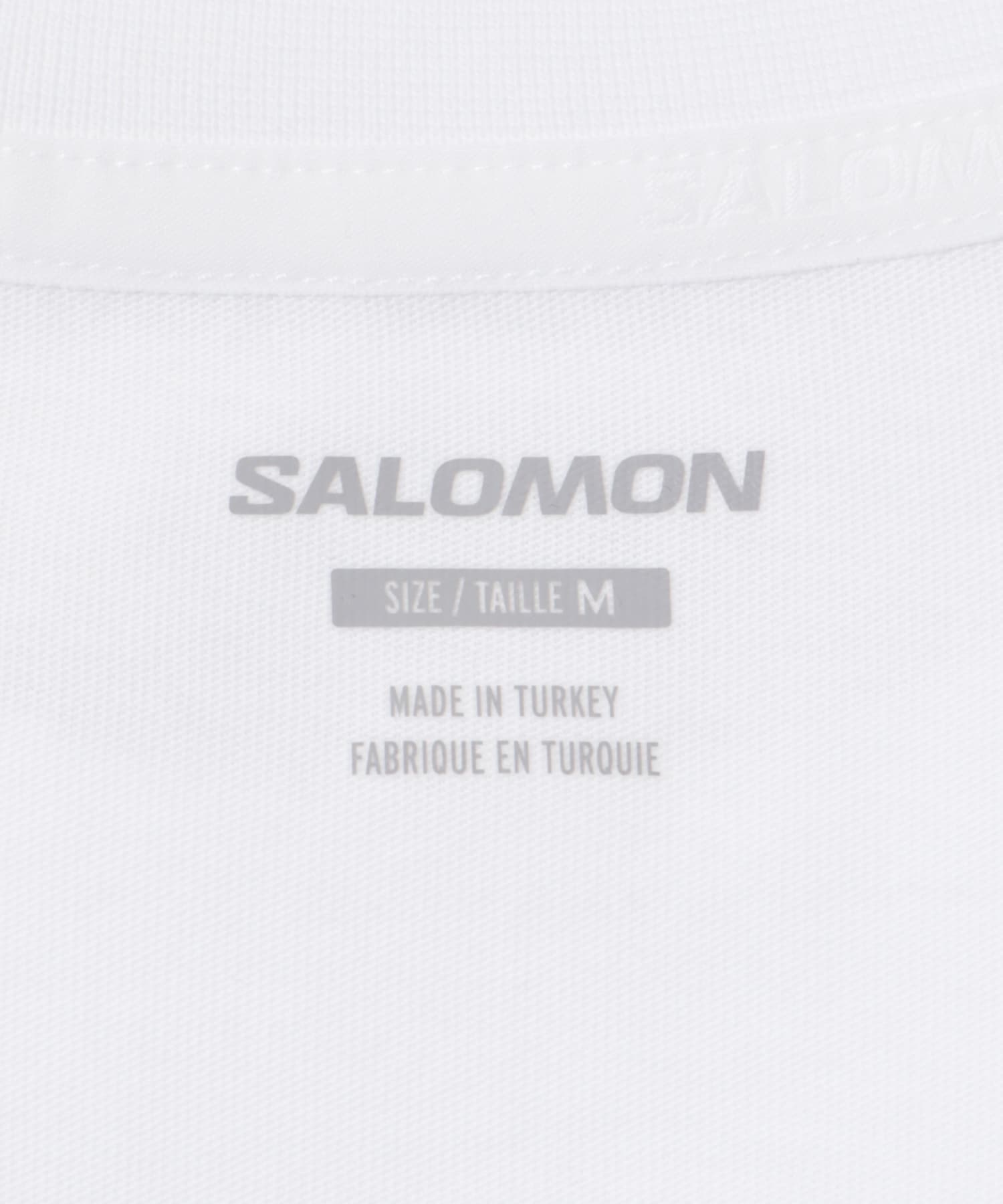 SALOMON　LOGO LONG-SLEEVE T-SHIRTS M WHITE S