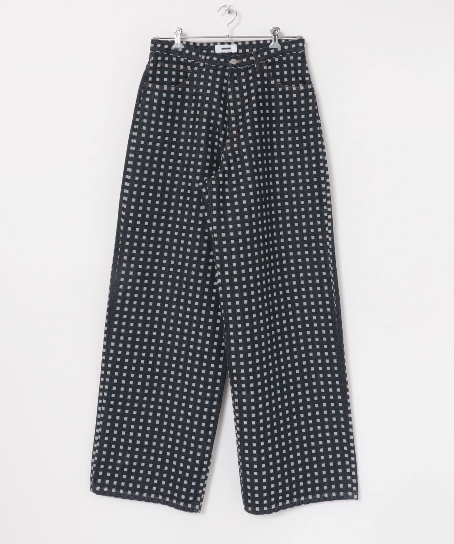 REVERBERATE　GRID DENIM PANTS - BUGGY.