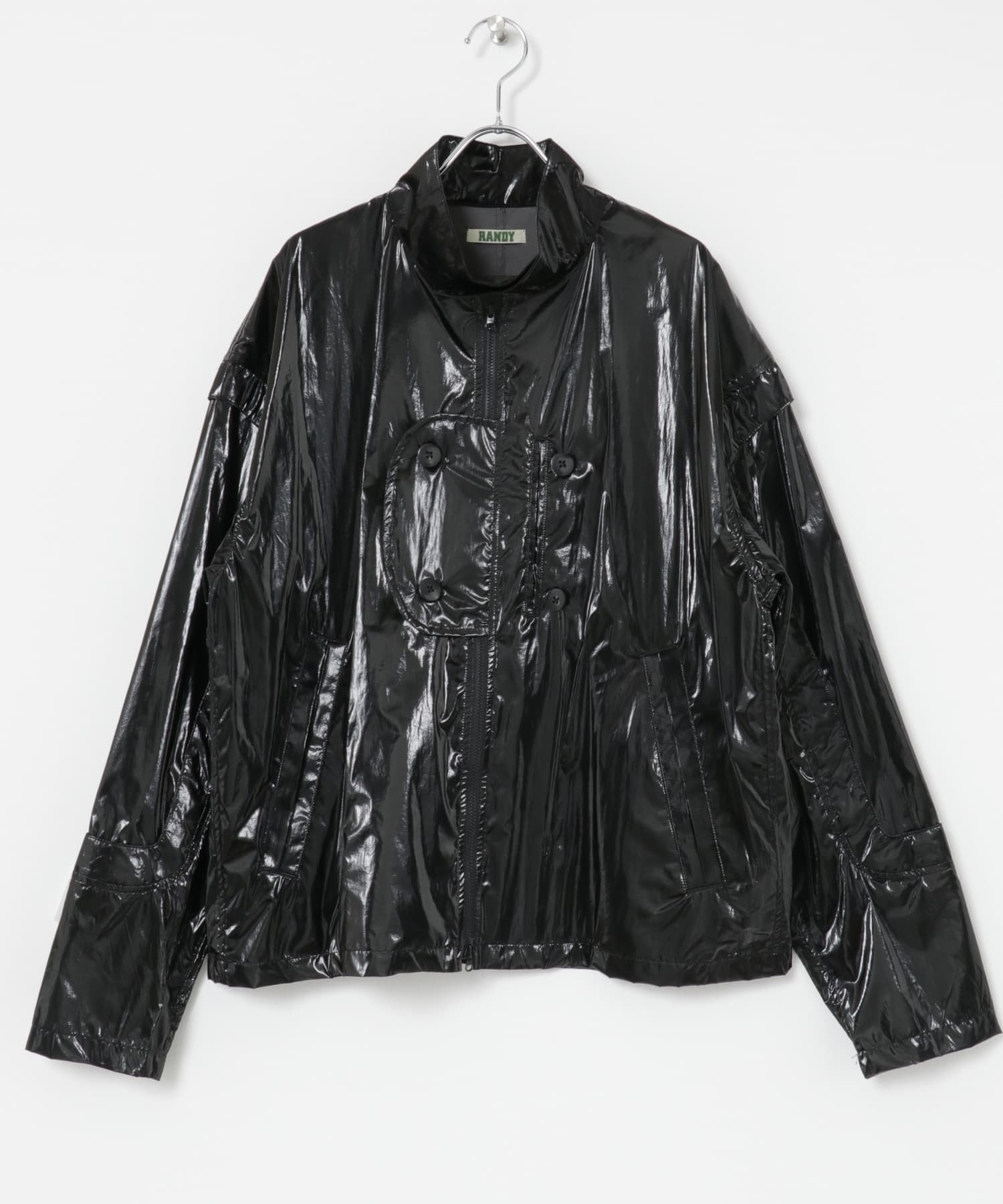 SEVEN BY SEVEN LEATHER ZIP UP BLOUSON(M 010 BLACK): アウター
