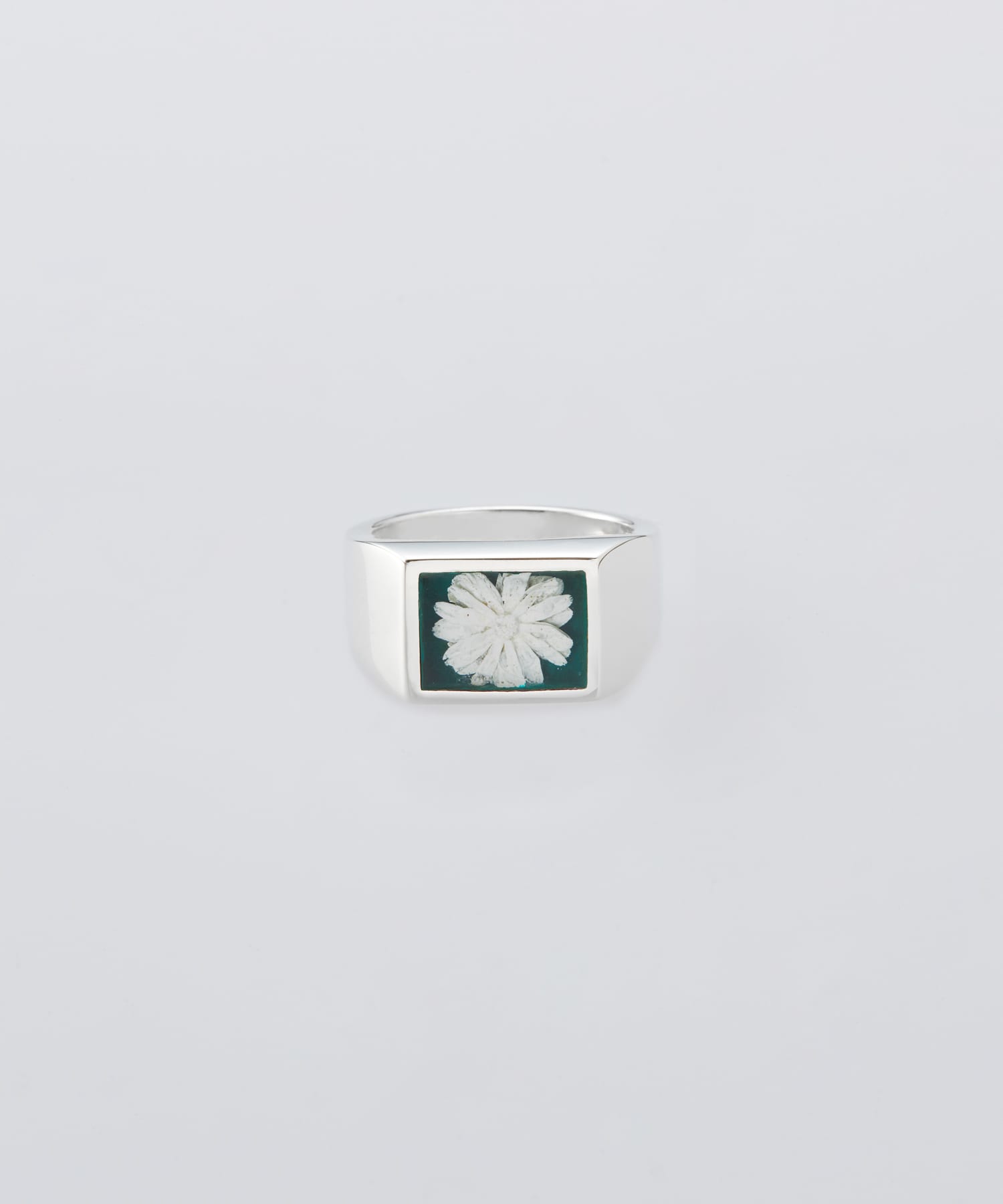 XOLO　Signet Green Flower SILVER L