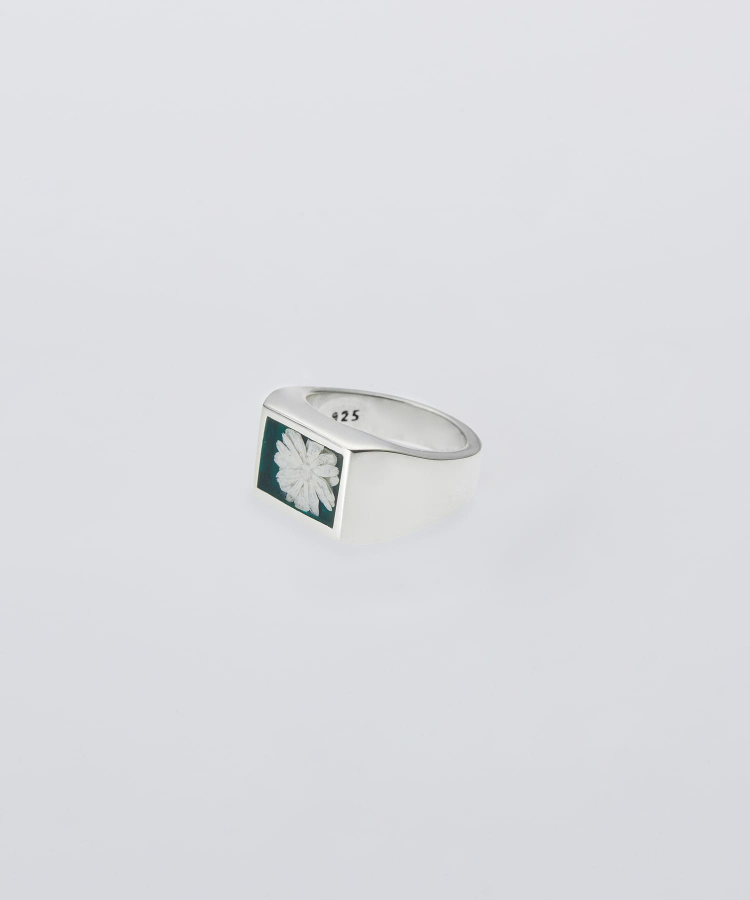 XOLO　Signet Green Flower SILVER L