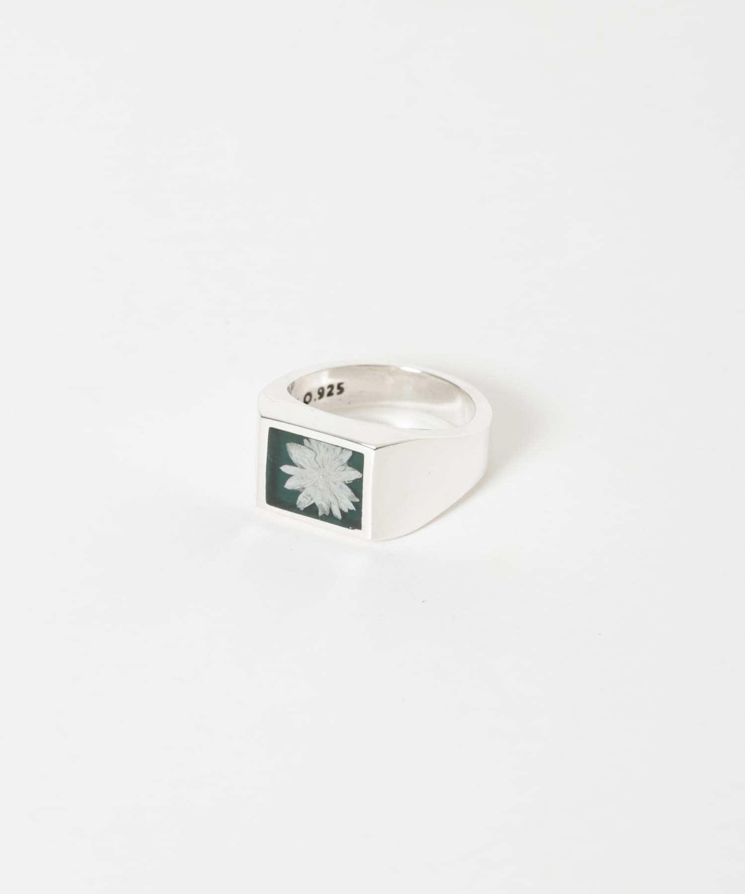 XOLO　Signet Green Flower SILVER L