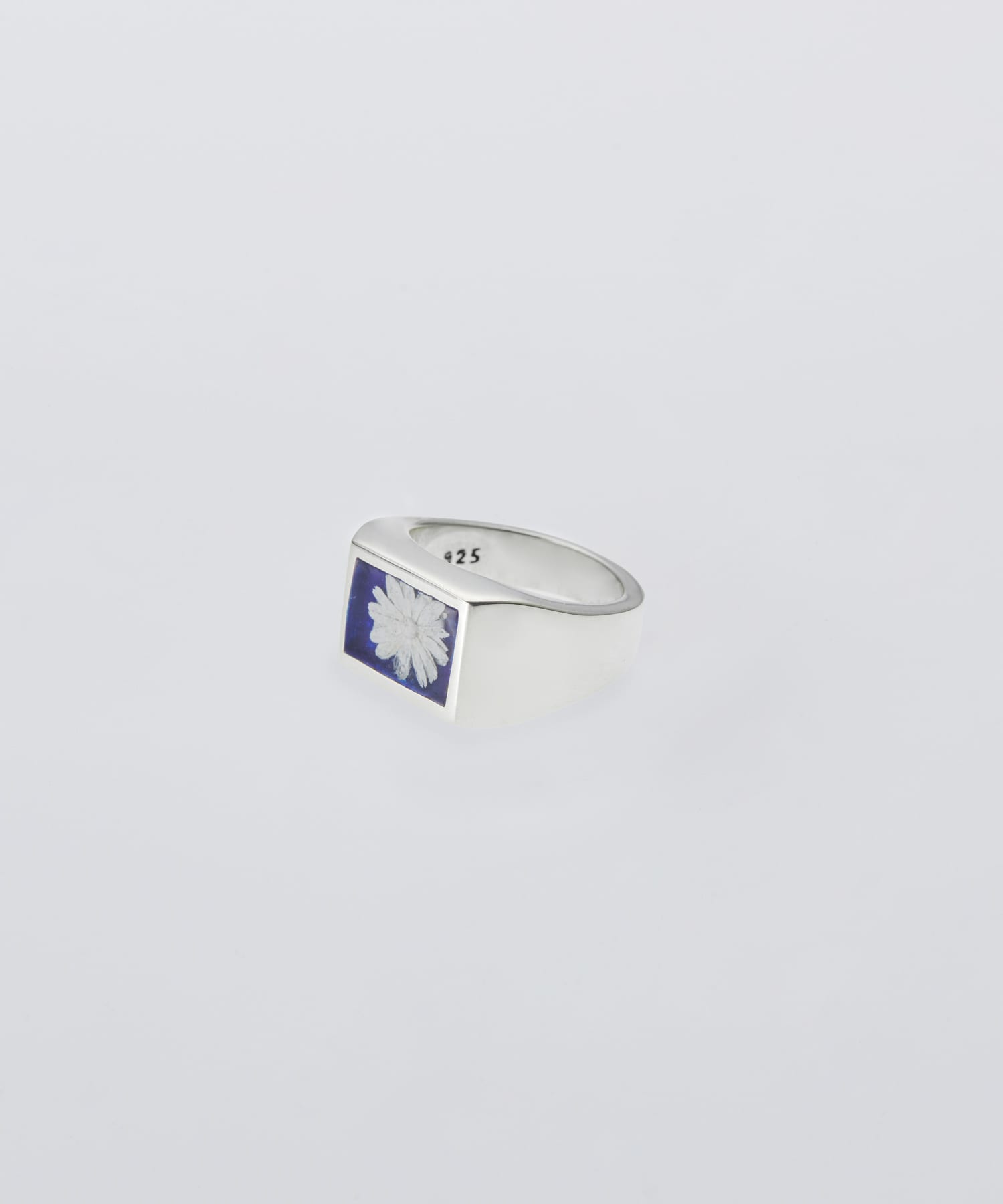 XOLO　Signet Blue Flower SILVER L