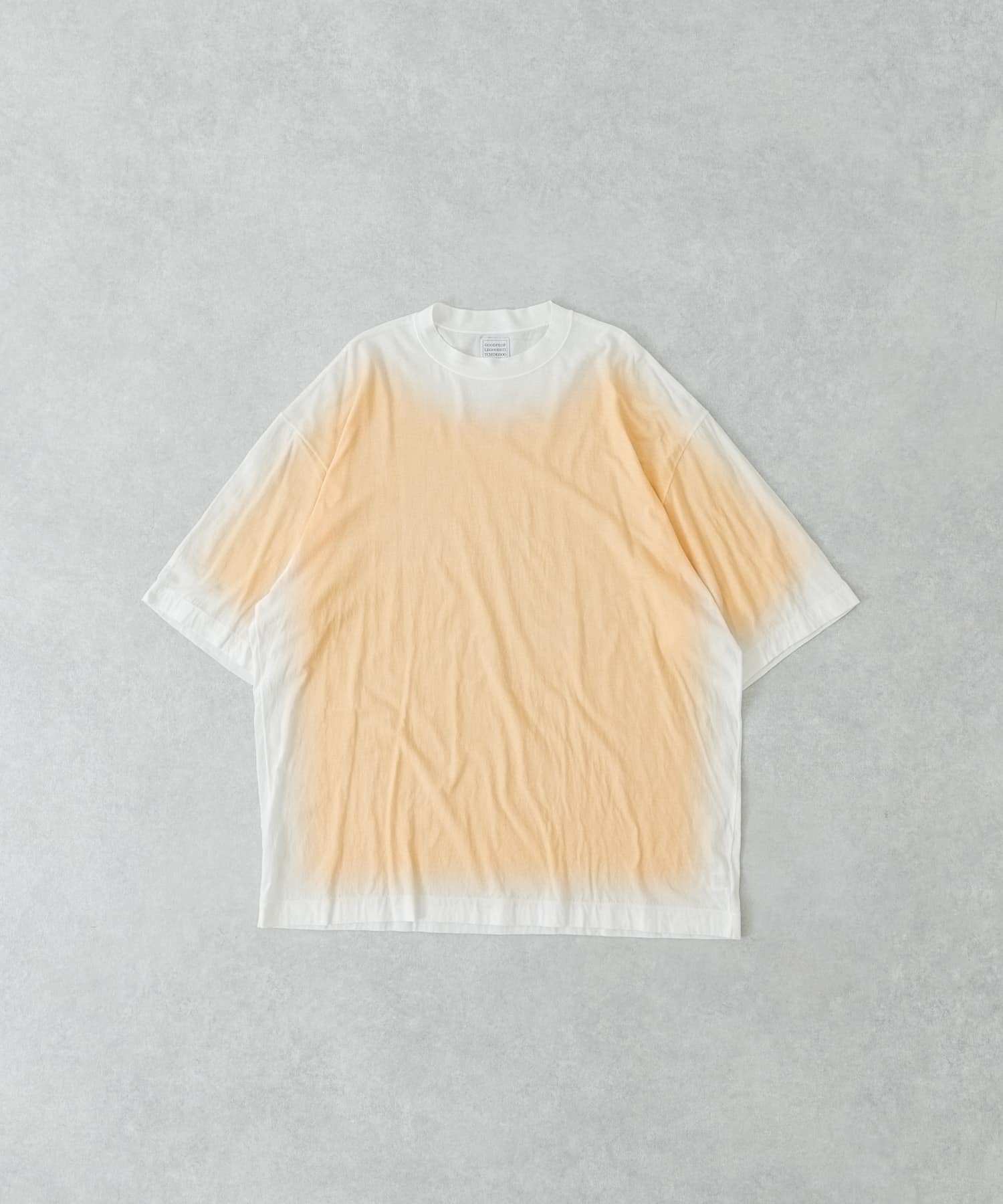 GGG　Fade Print Crew-Neck Short-Sleeve T-shirts WHTxECR M