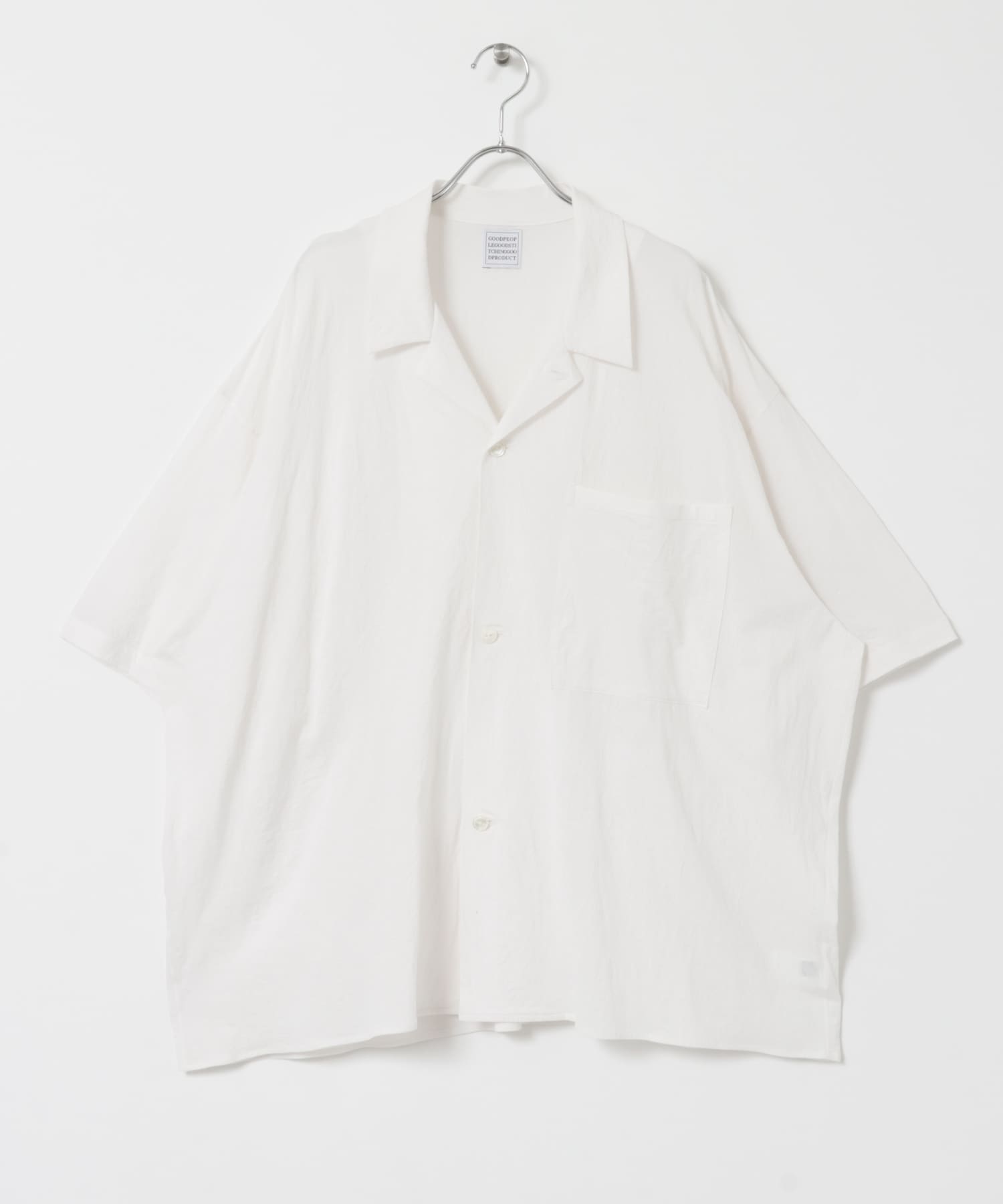 GGG Open Collar Short-Sleeve Shirts 定価27500円 サイズS 開襟 半袖シャツ 25SS ホワイト メンズ【中古】5-0815S♪ GGG Open Collar Short-Sleeve Shirts 定価27500円 サイズS 開襟 半袖