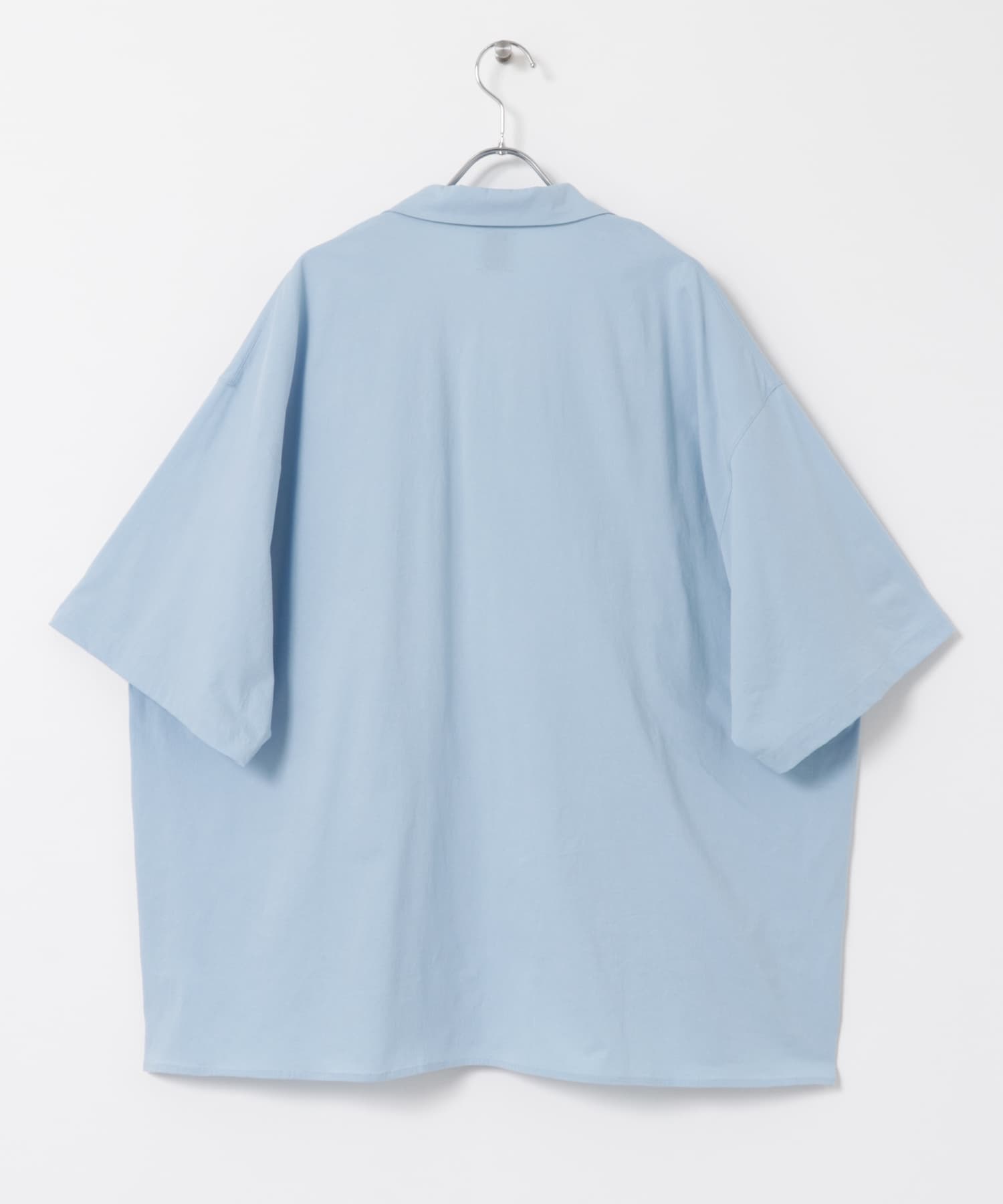 GGG　Open Collar Short-Sleeve Shirts SAX M