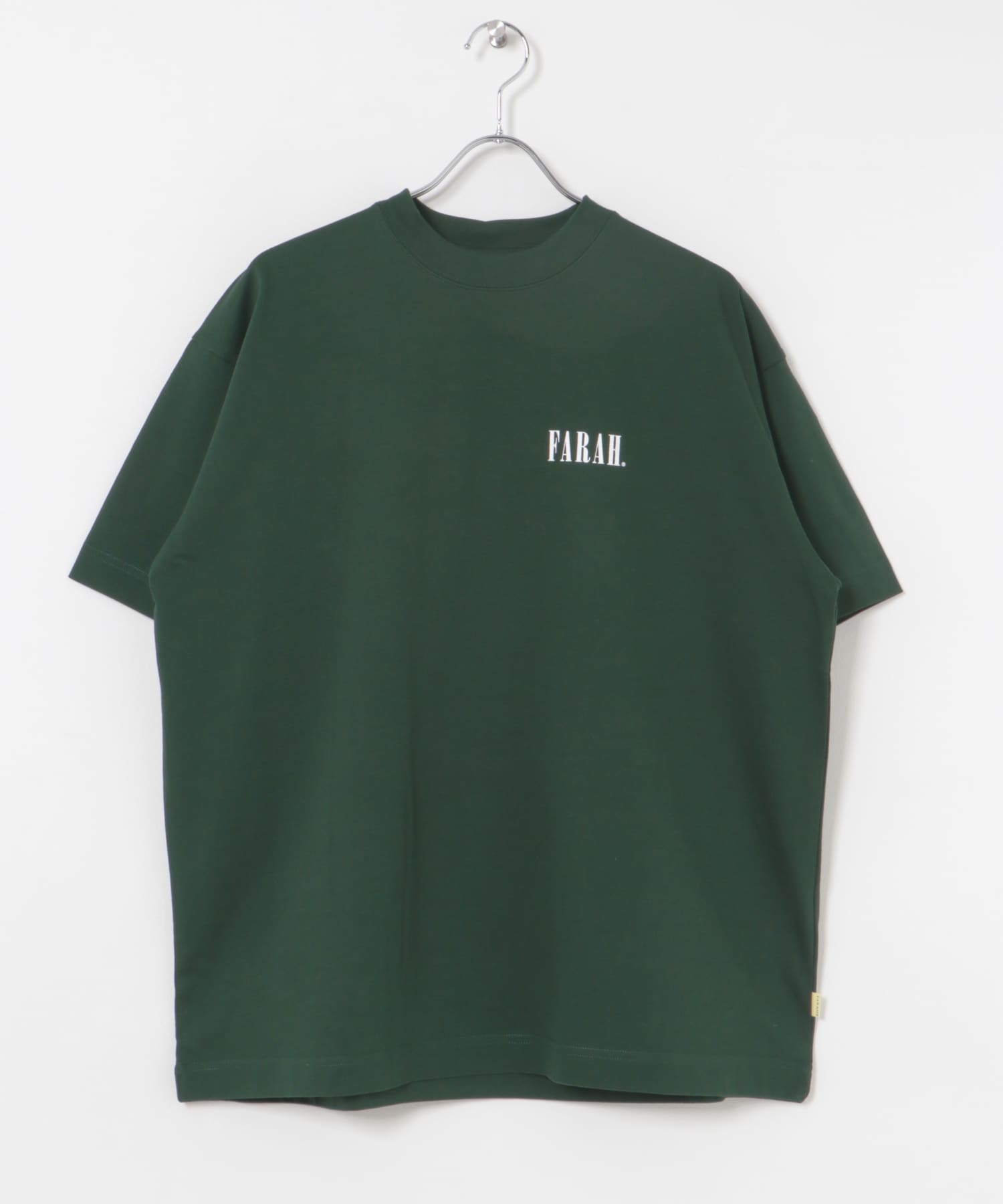 FARAH　Short-Sleeve T-shirts Classic Logo D.Green M