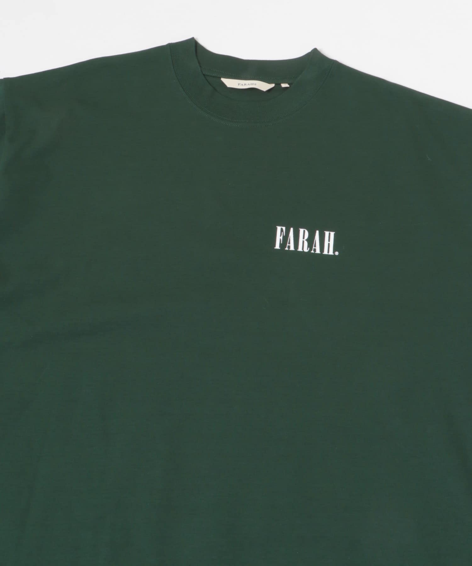 FARAH　Short-Sleeve T-shirts Classic Logo D.Green M