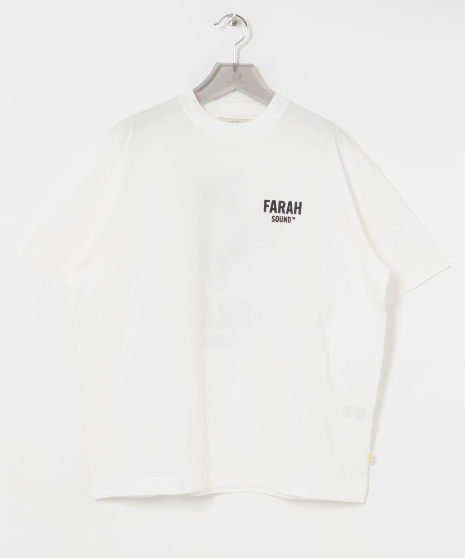 FARAH　Short-Sleeve T-shirts “FARAH SOUND” White M