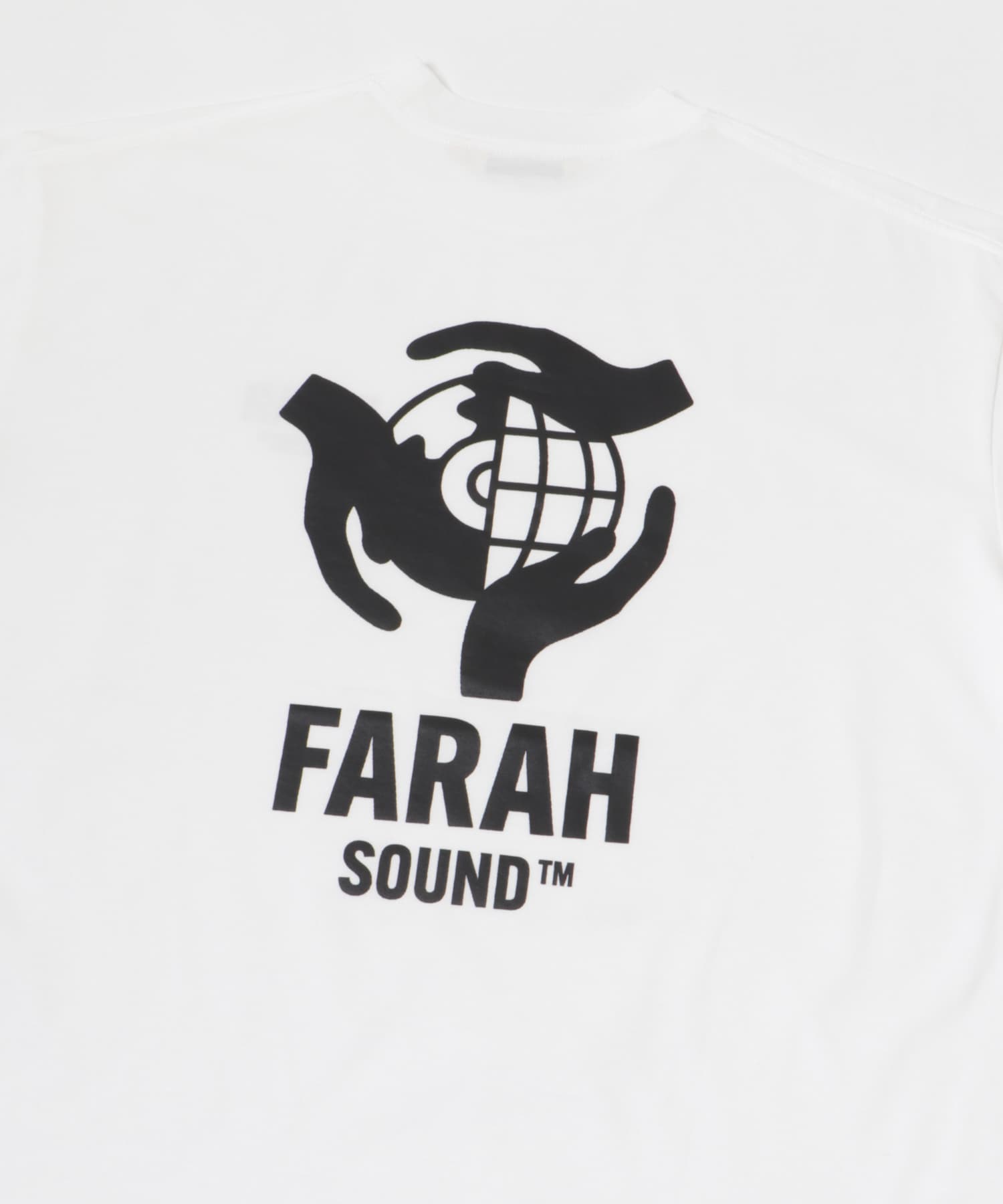 FARAH　Short-Sleeve T-shirts “FARAH SOUND” White M