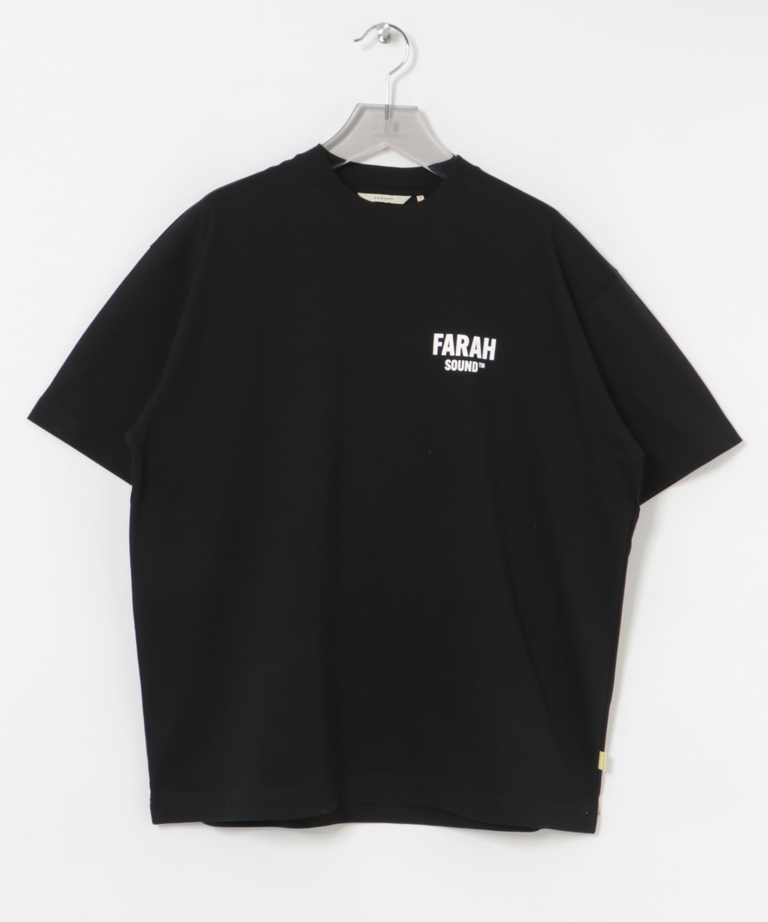 FARAH　Short-Sleeve T-shirts “FARAH SOUND” Black M