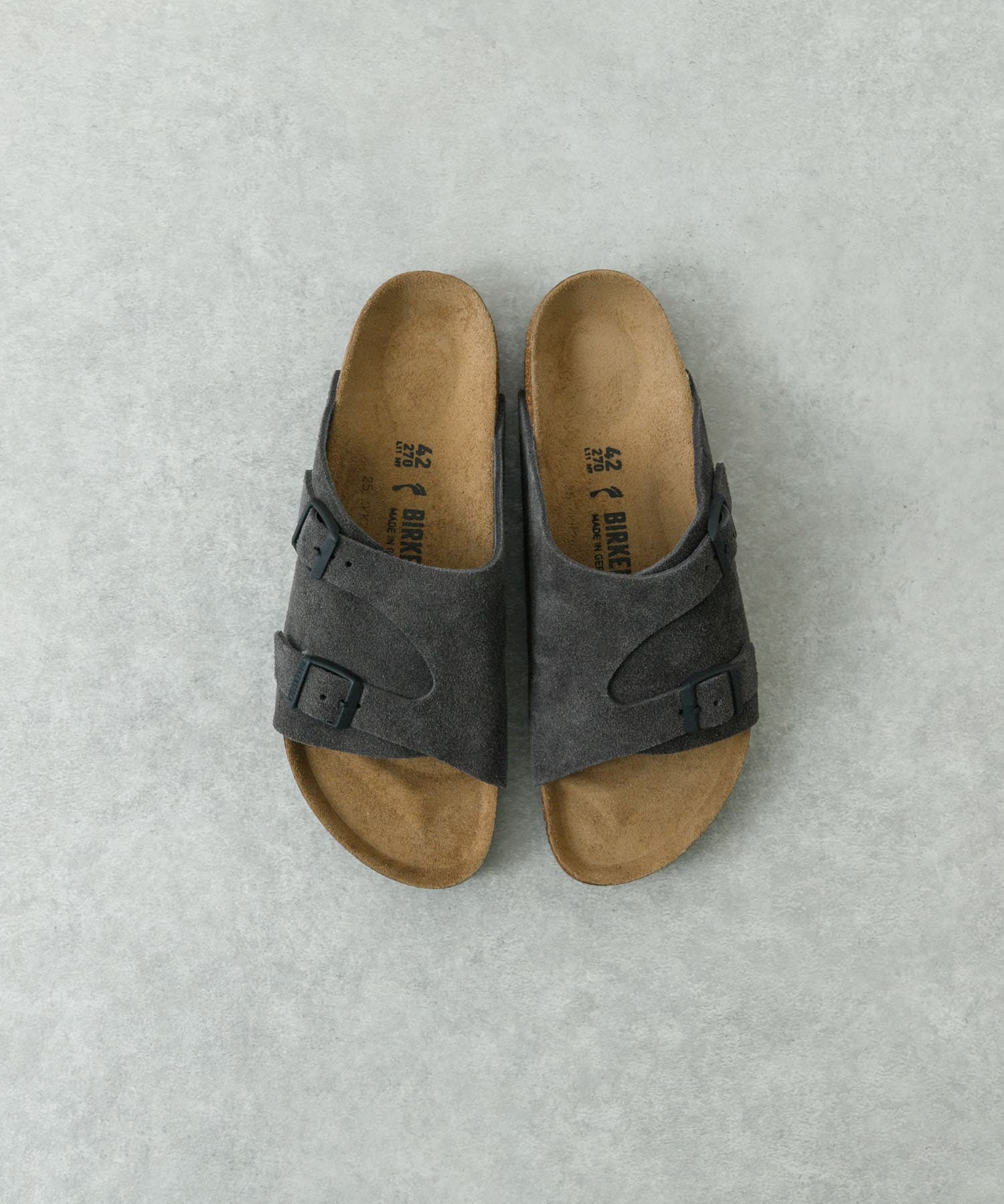 BIRKENSTOCK　Exclusive Zurich(Narrow) VelvetGrey 39