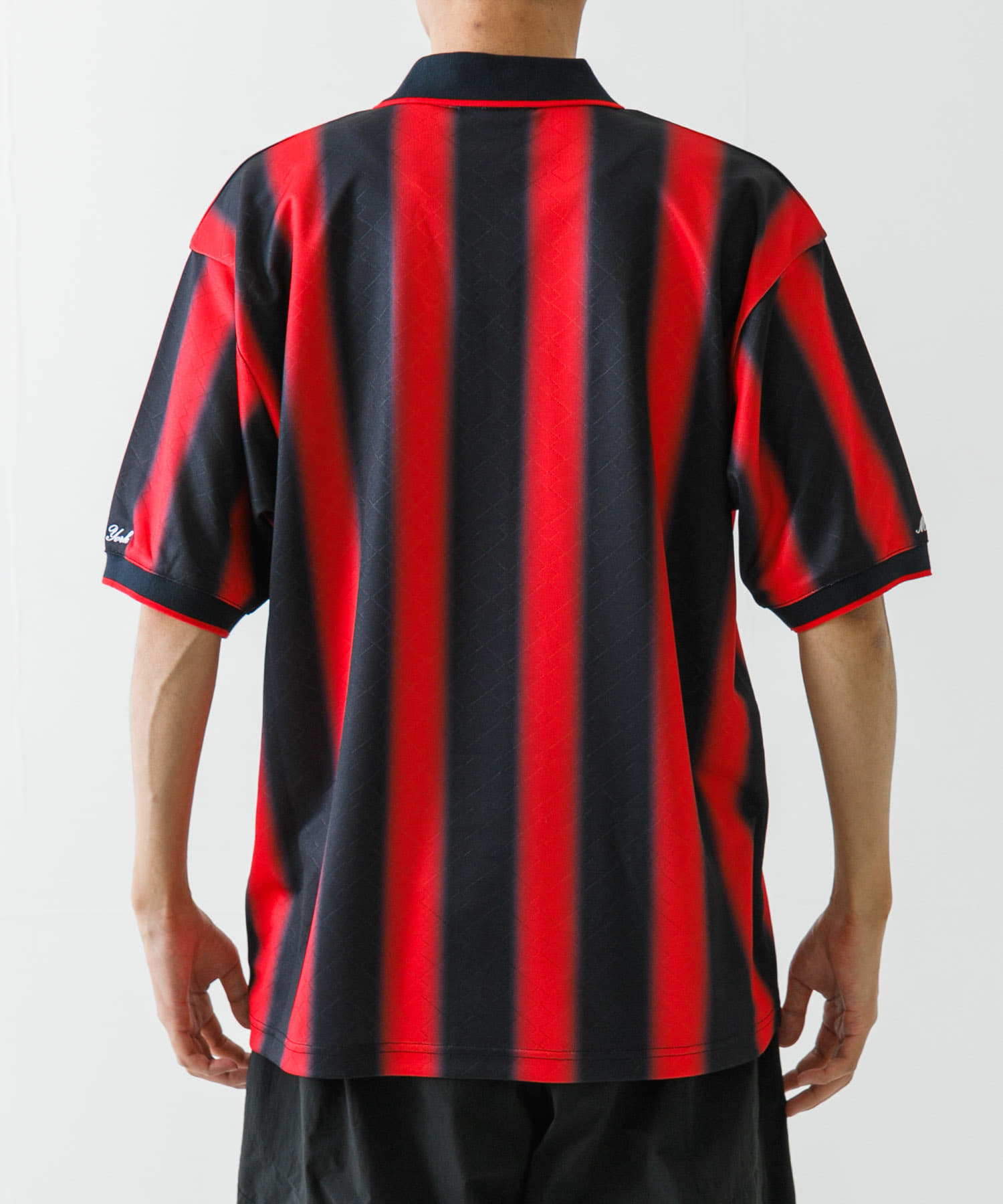 LOTTO FADE STRIPE GAME SHIRTS(M WHT×BLK): トップス｜URBAN