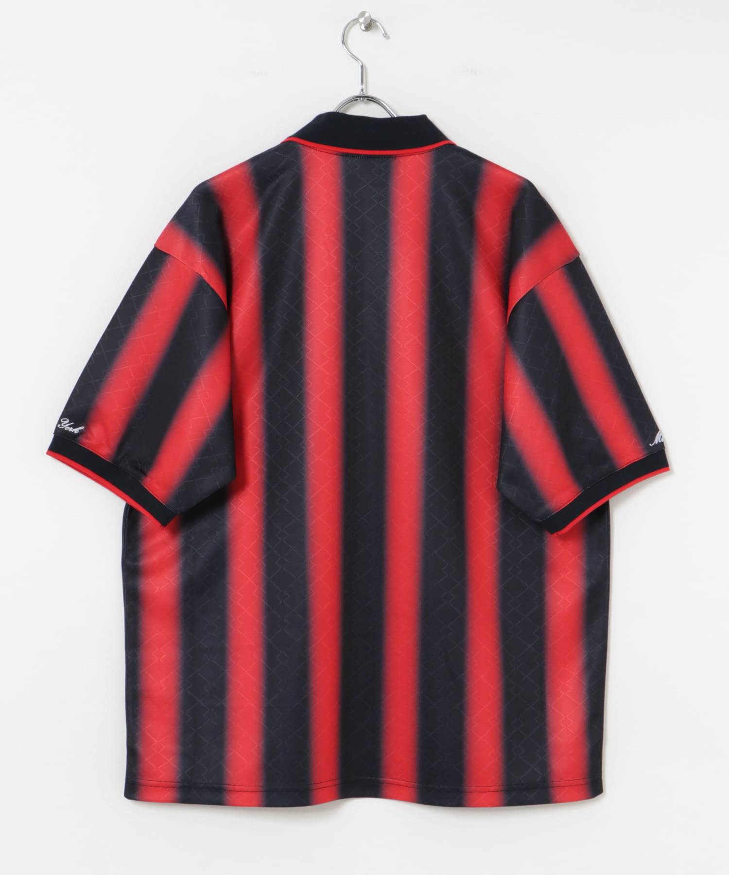 LOTTO　FADE STRIPE GAME SHIRTS RED×BLK M