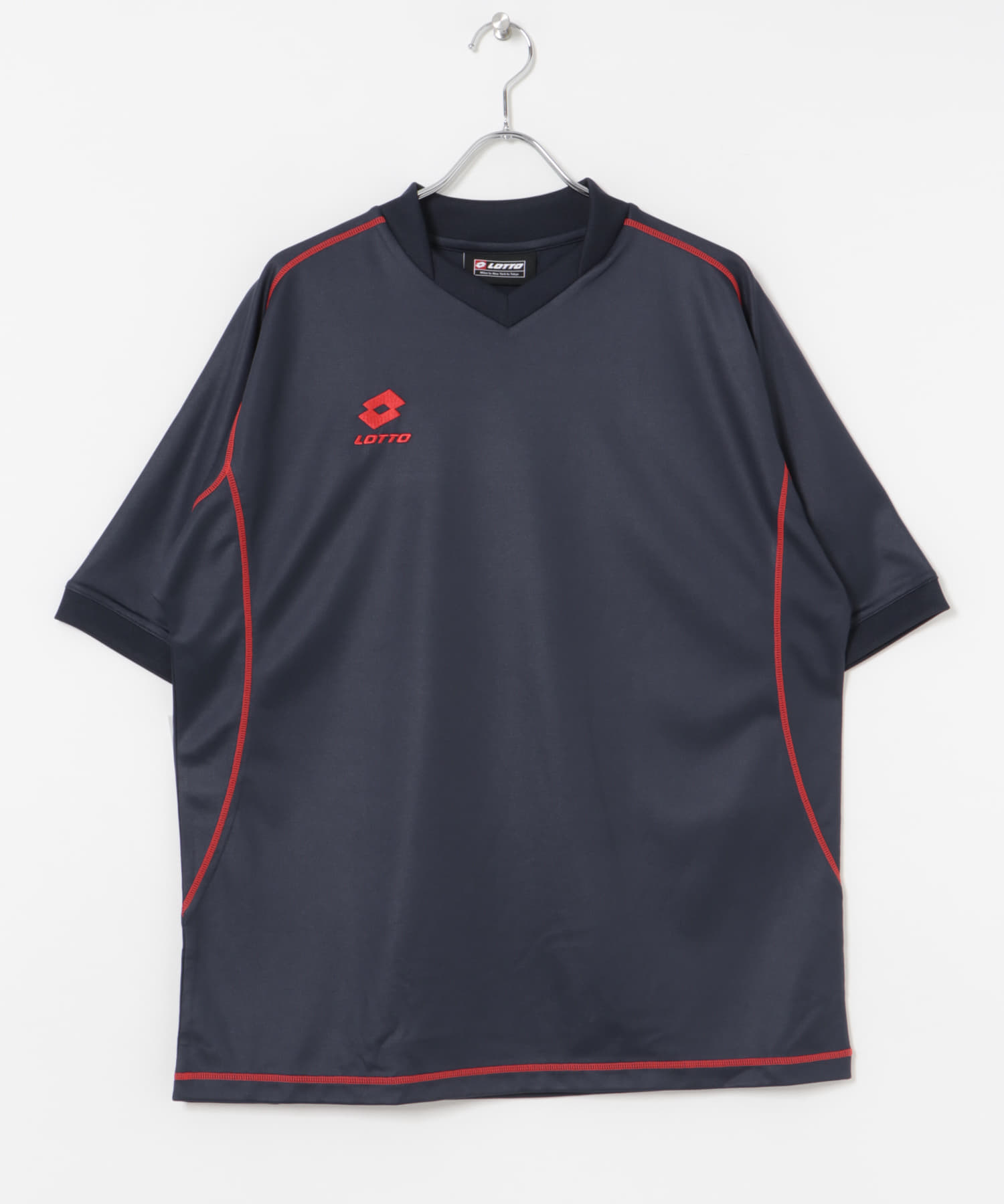 LOTTO　ONE POINT LOGO PRA-SHIRTS NAVY M
