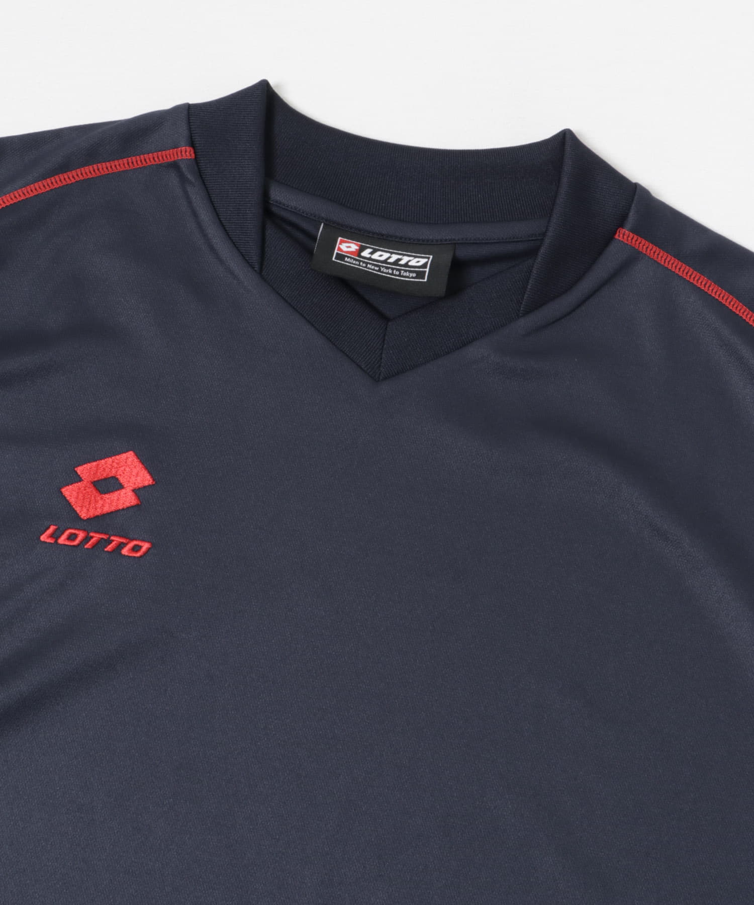 LOTTO　ONE POINT LOGO PRA-SHIRTS NAVY M
