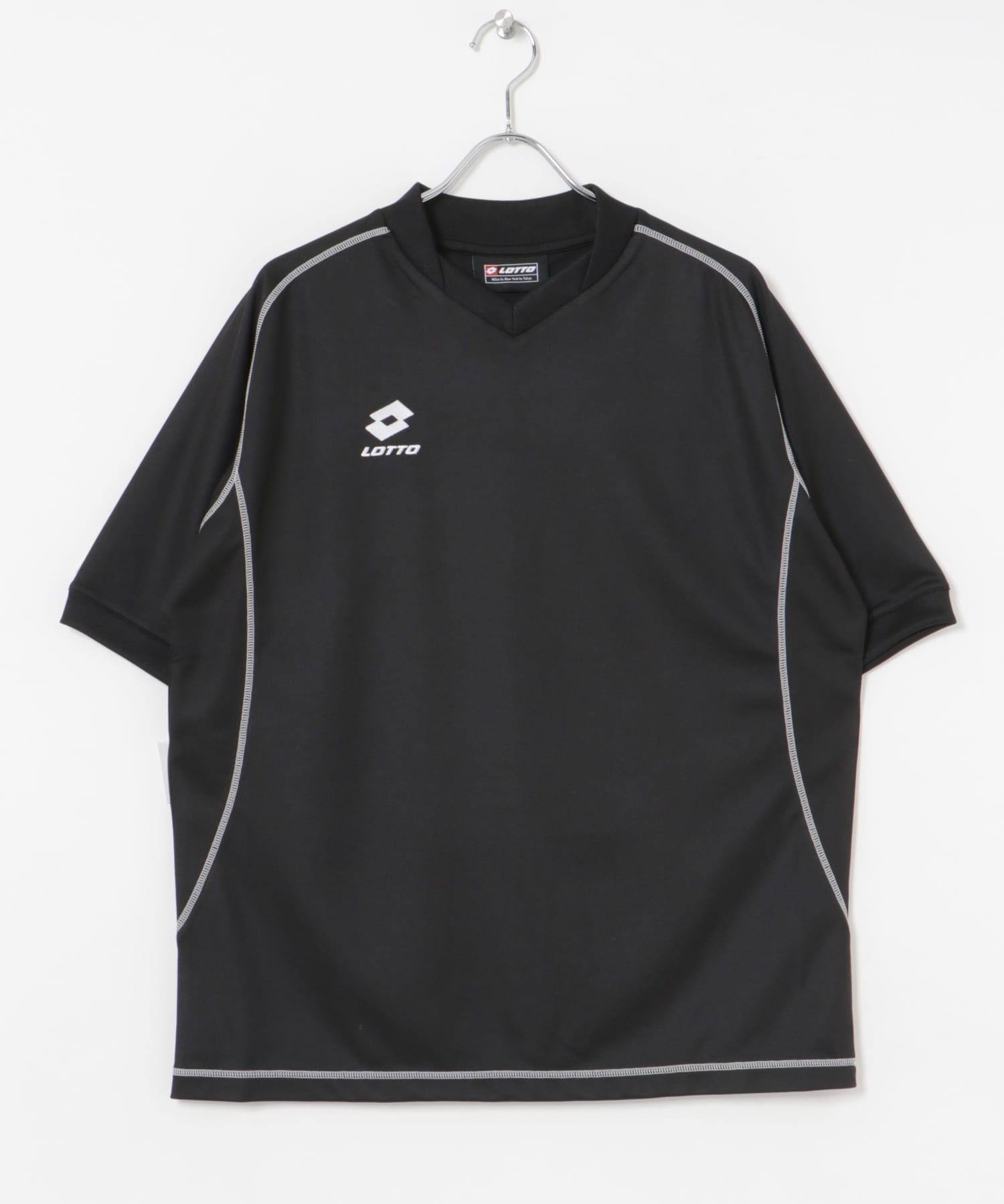 LOTTO　ONE POINT LOGO PRA-SHIRTS BLACK M