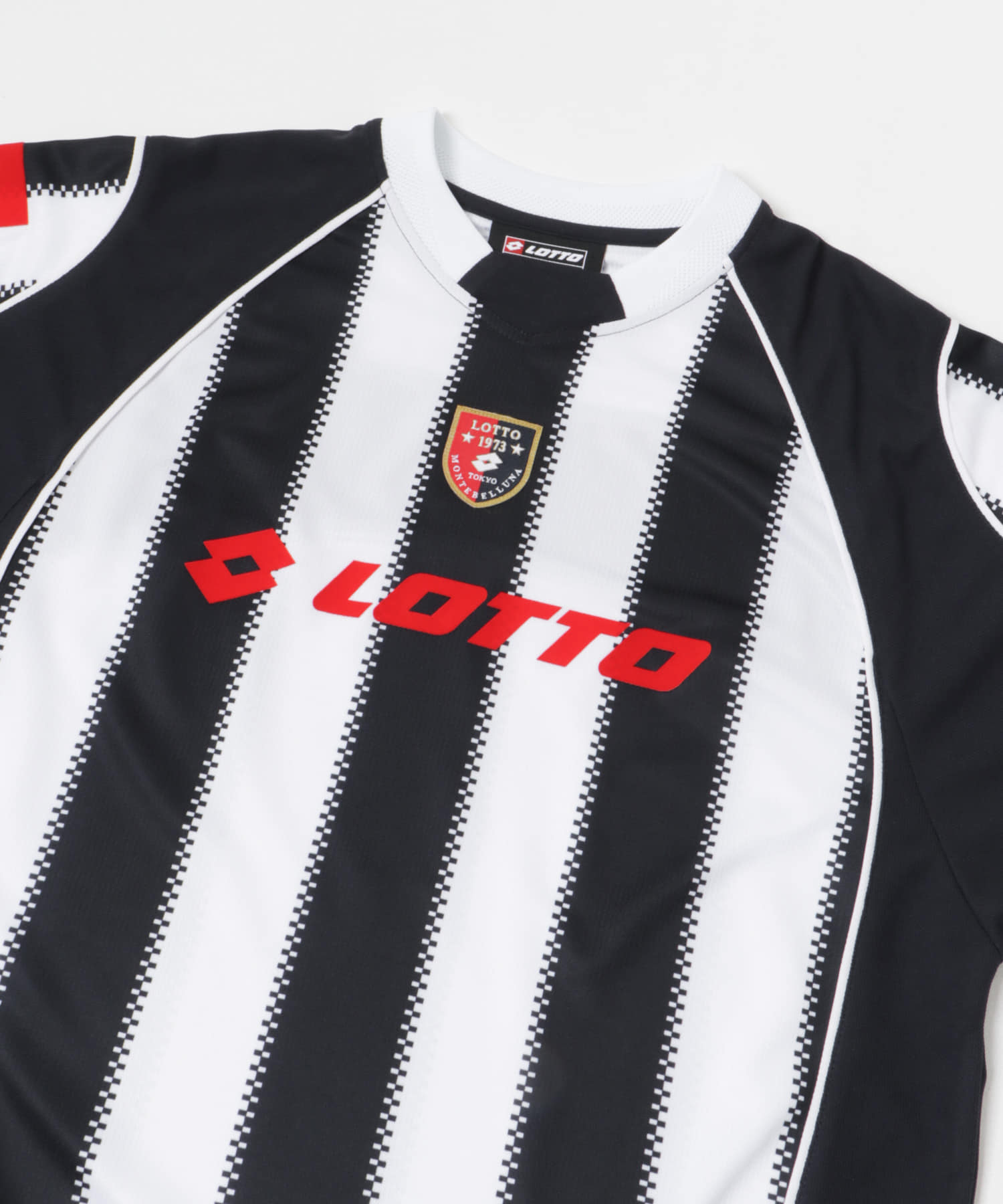 LOTTO　STRIPE GAME SHIRTS WHT×NVY M