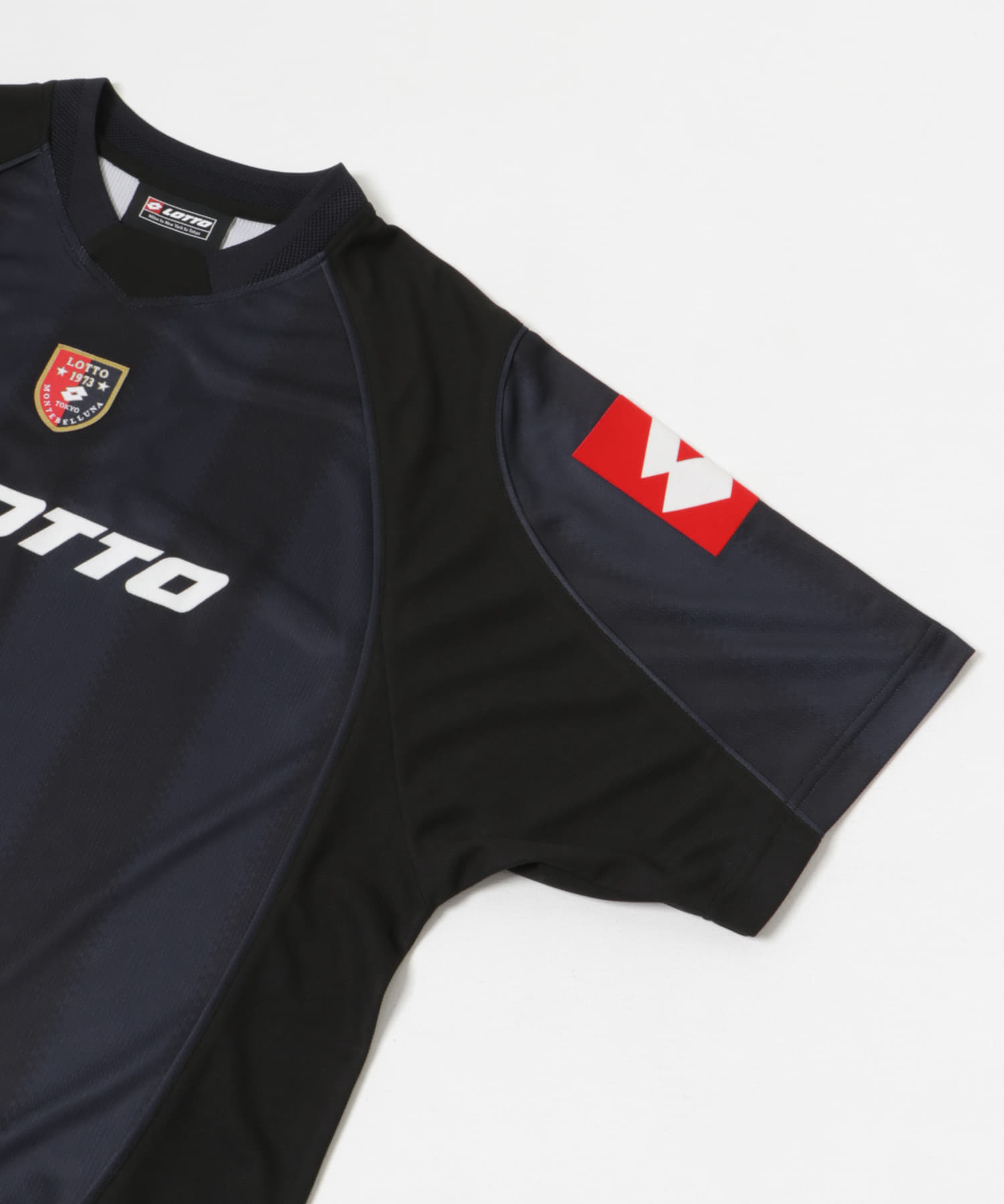 LOTTO　STRIPE GAME SHIRTS BLK×NVY M