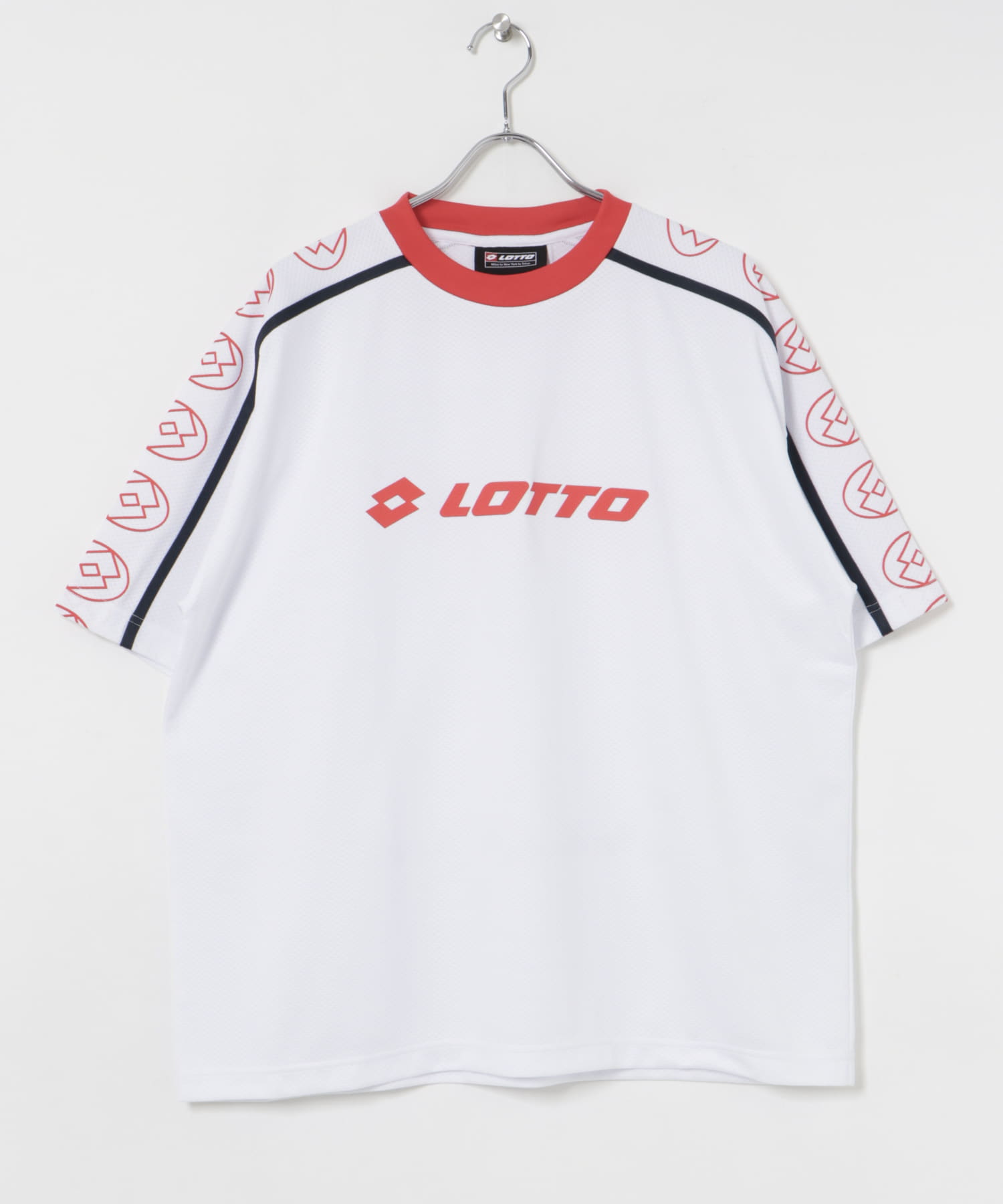 LOTTO　LOGO PRA-SHIRTS WHITE M