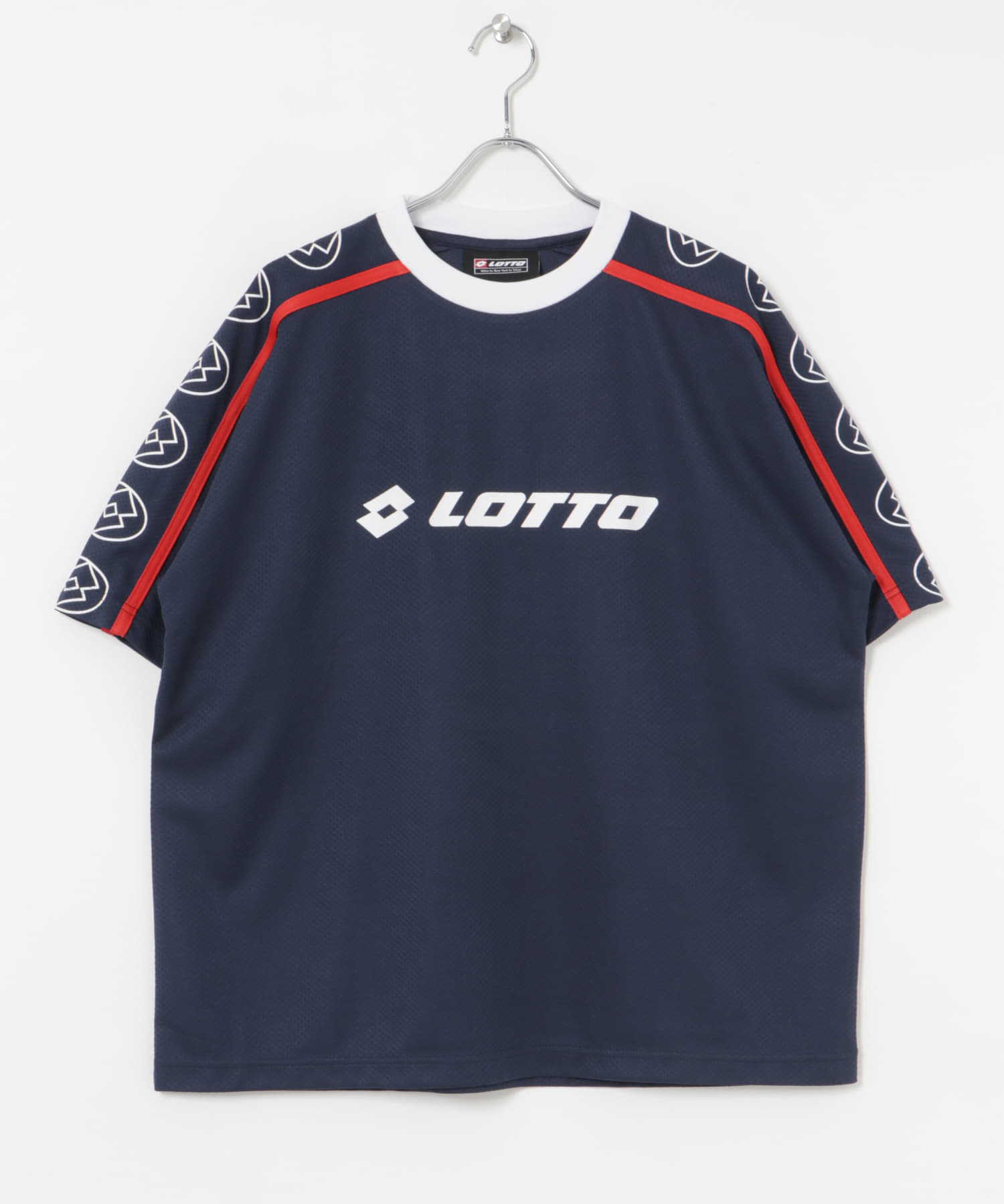 LOTTO　LOGO PRA-SHIRTS NAVY M