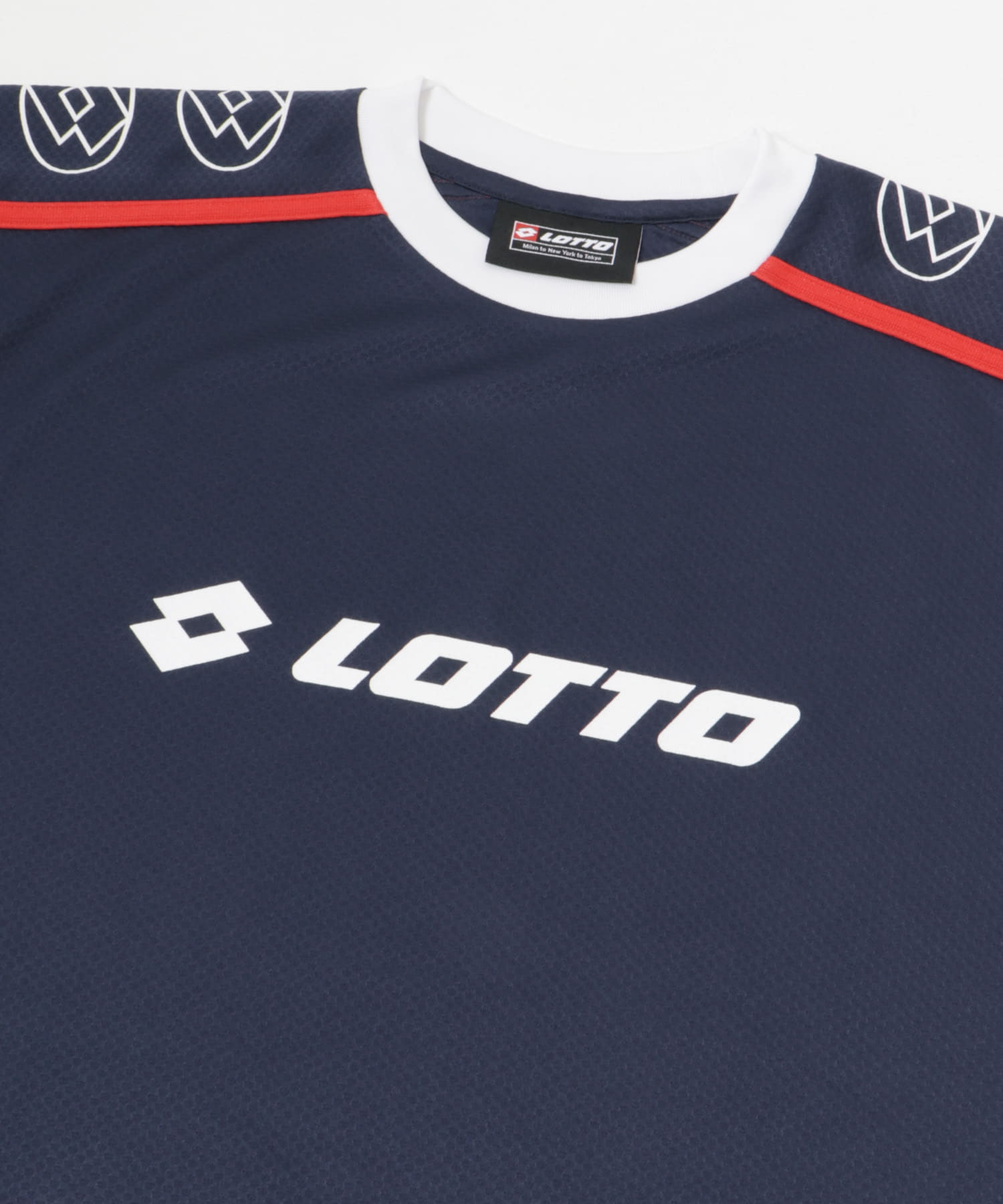 LOTTO　LOGO PRA-SHIRTS NAVY M