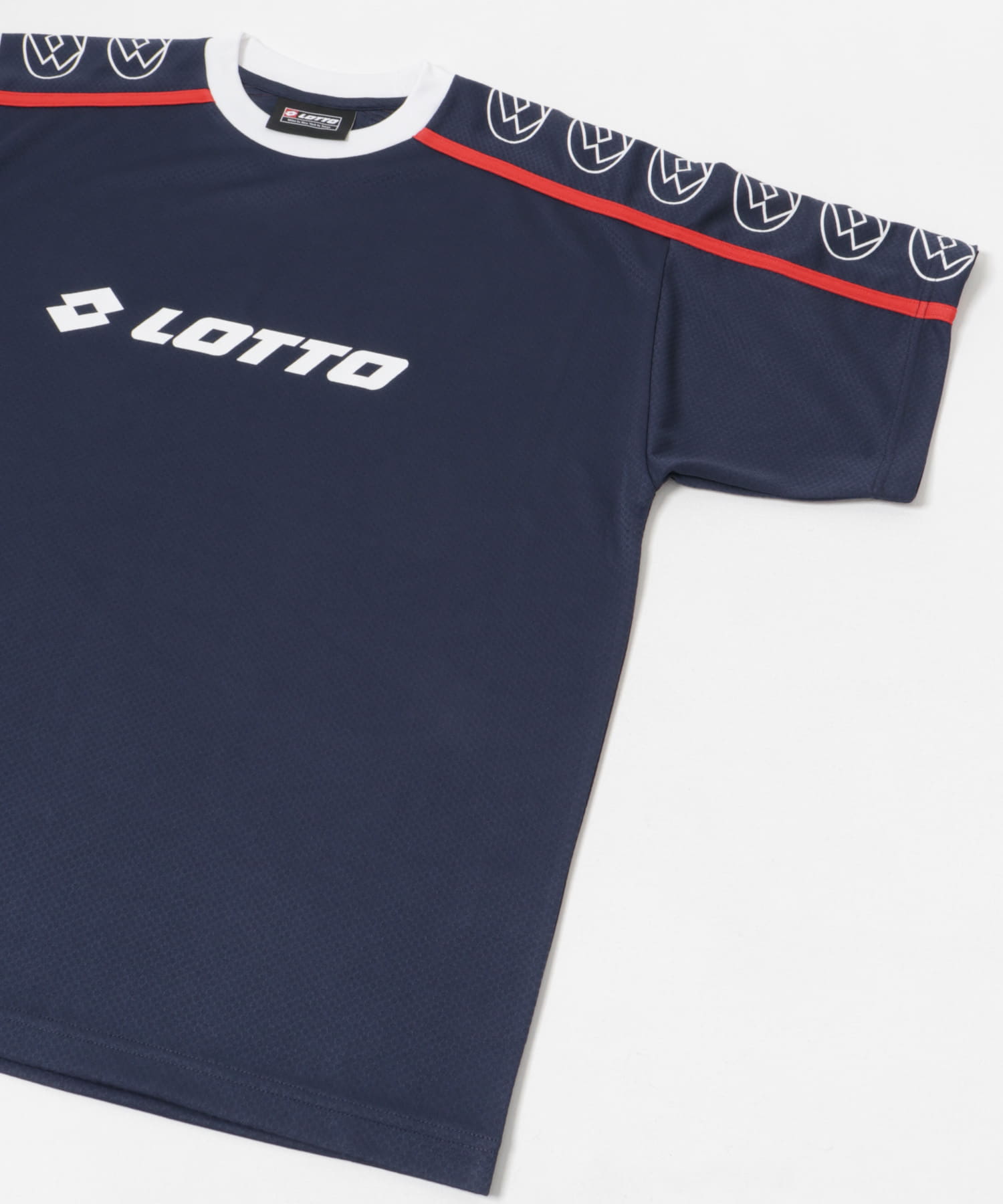 LOTTO　LOGO PRA-SHIRTS NAVY M
