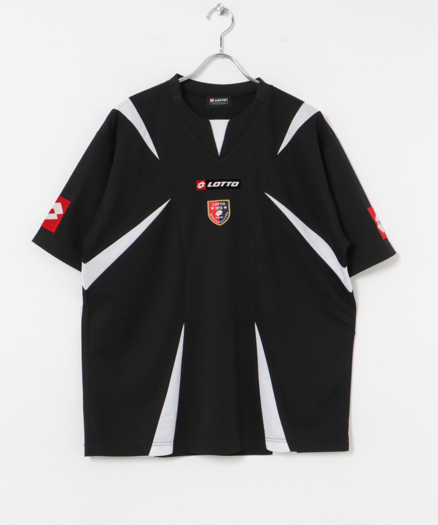 LOTTO　PANEL GAME SHIRTS BLK×WHT M