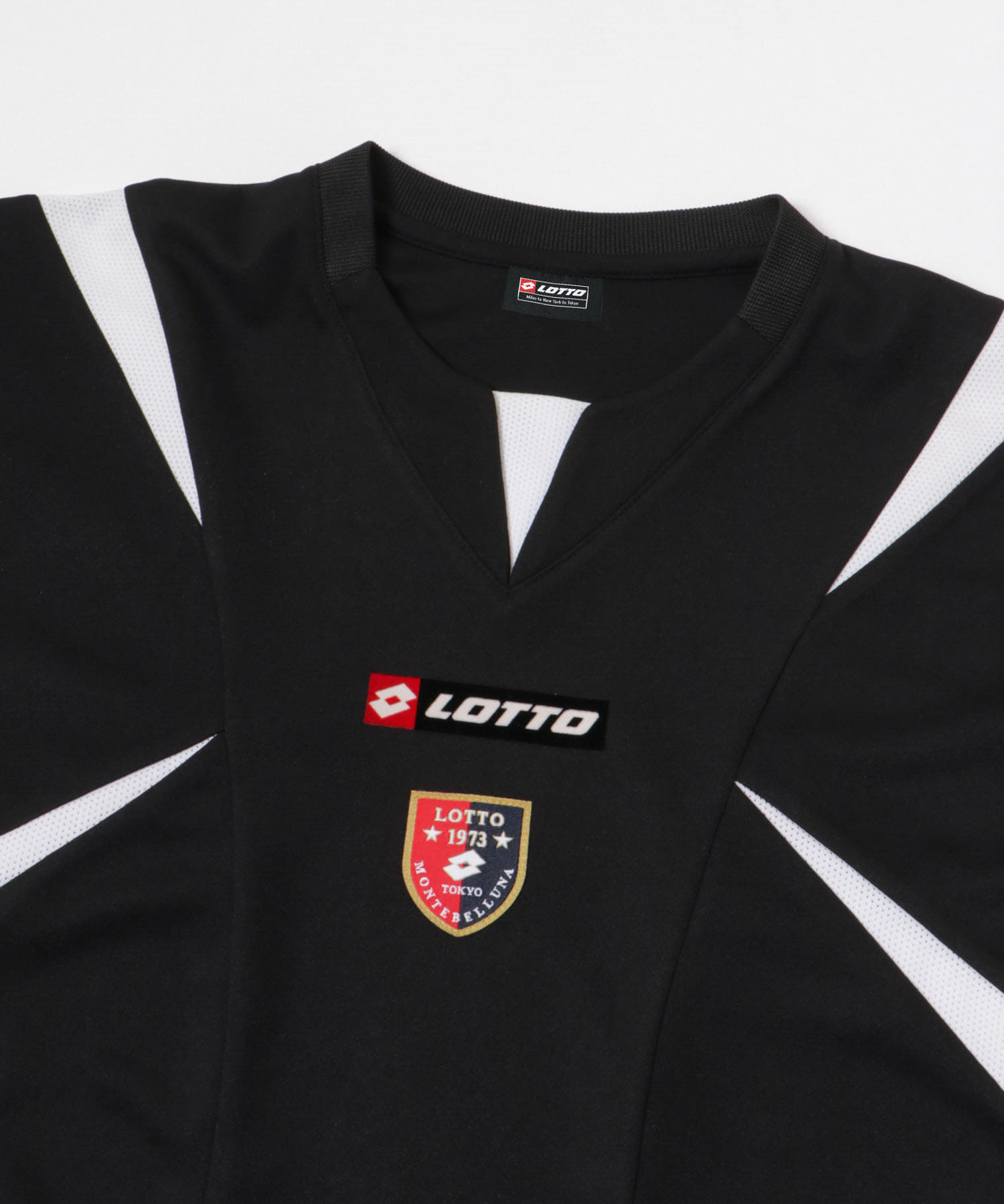 LOTTO　PANEL GAME SHIRTS BLK×WHT M