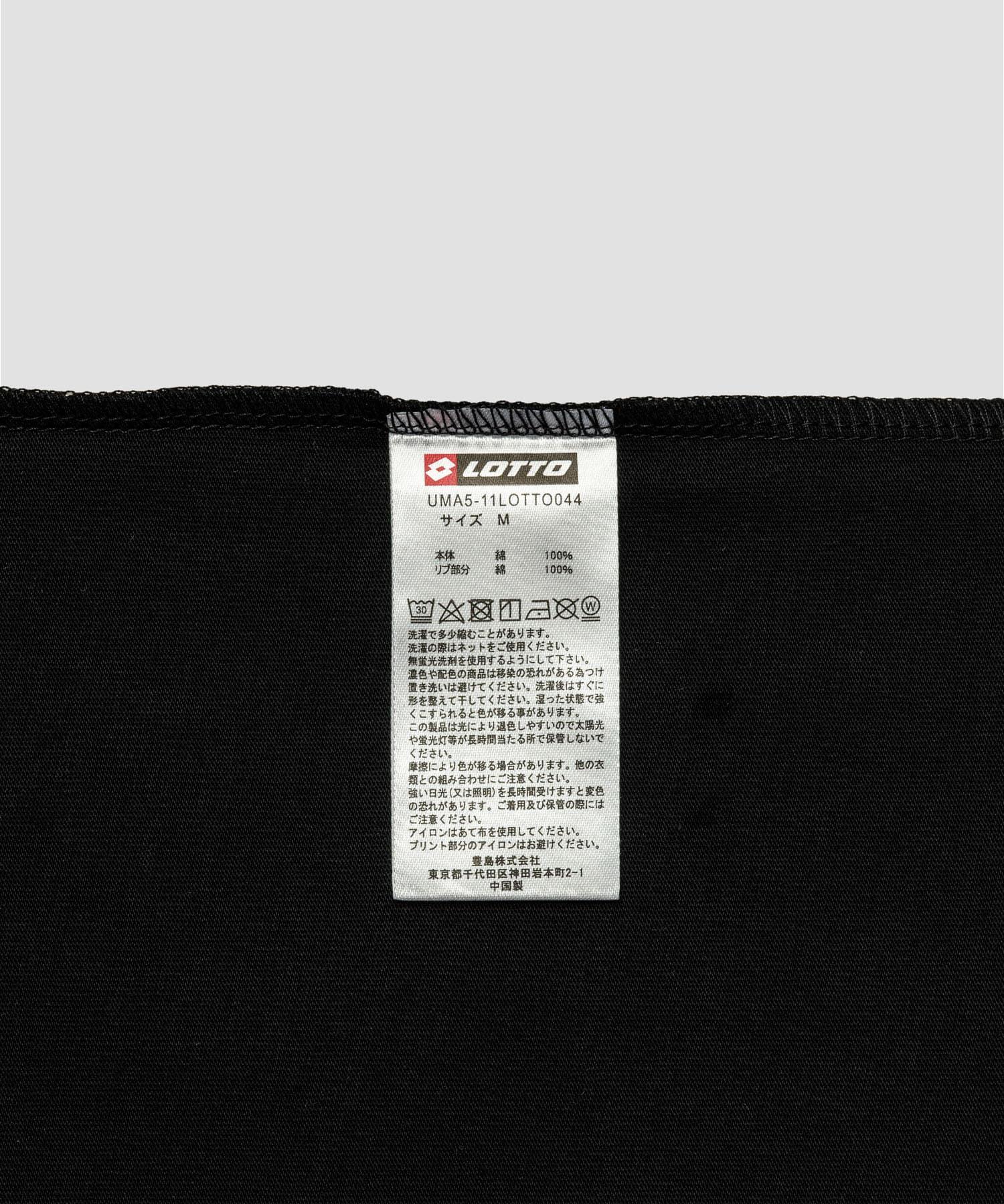 LOTTO　MILAN NY BACK PRINT T-SHIRTS BLACK M