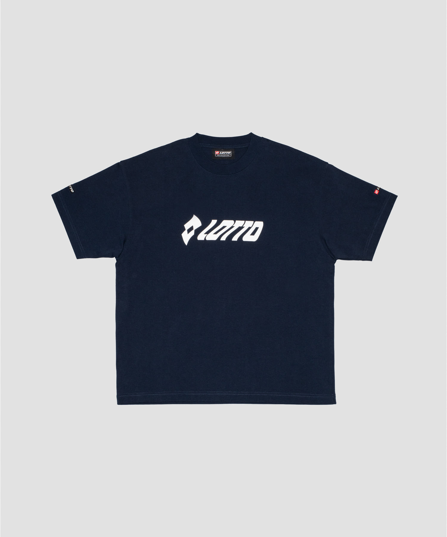 LOTTO　WAVE FRONT PRINT T-SHIRTS NAVY M