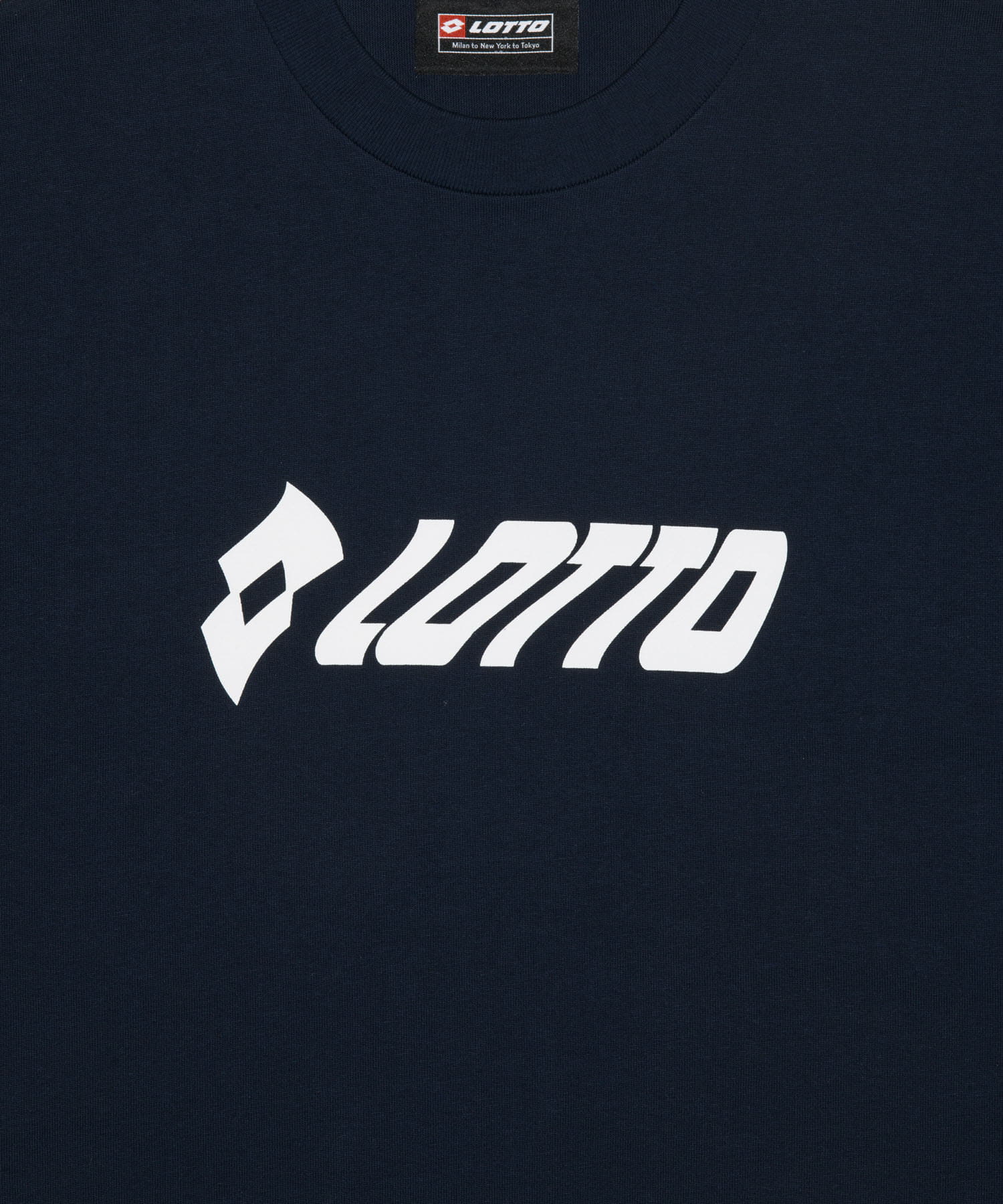 LOTTO　WAVE FRONT PRINT T-SHIRTS NAVY M