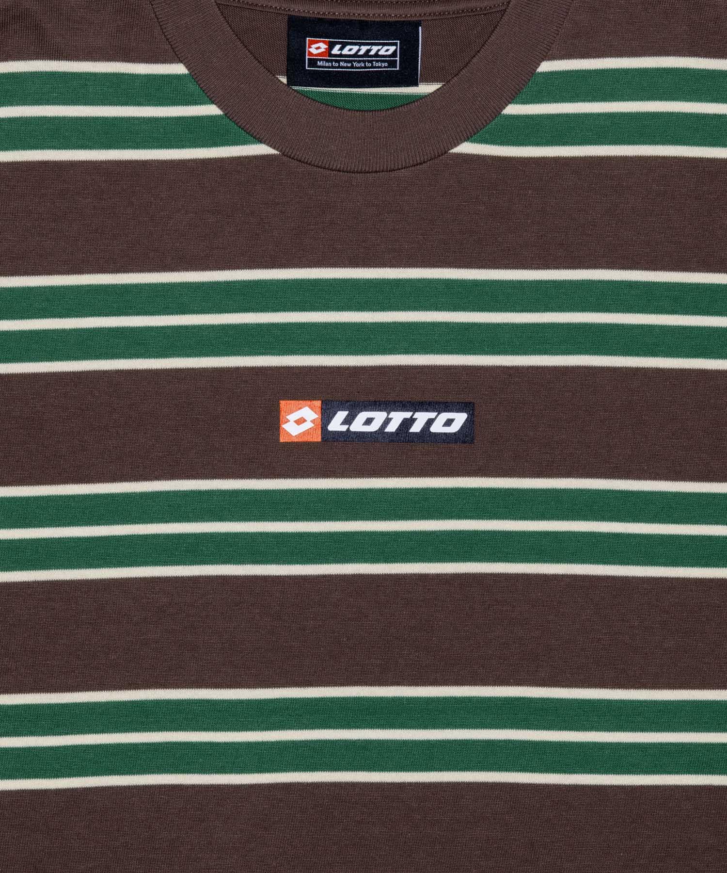 LOTTO　MULTI BORDER T-SHIRTS BROWN M