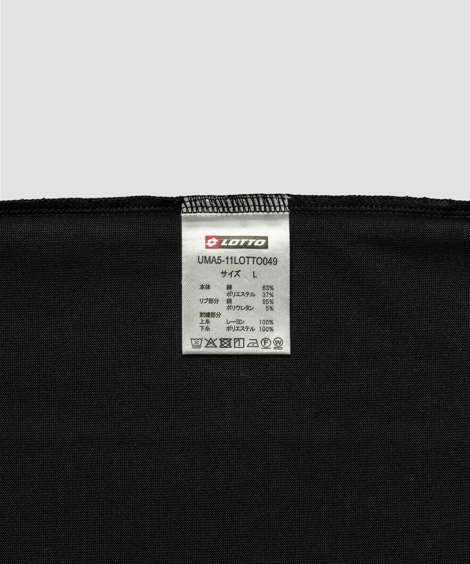 LOTTO　QUICK DRY LOGO T-SHIRTS BLACK M