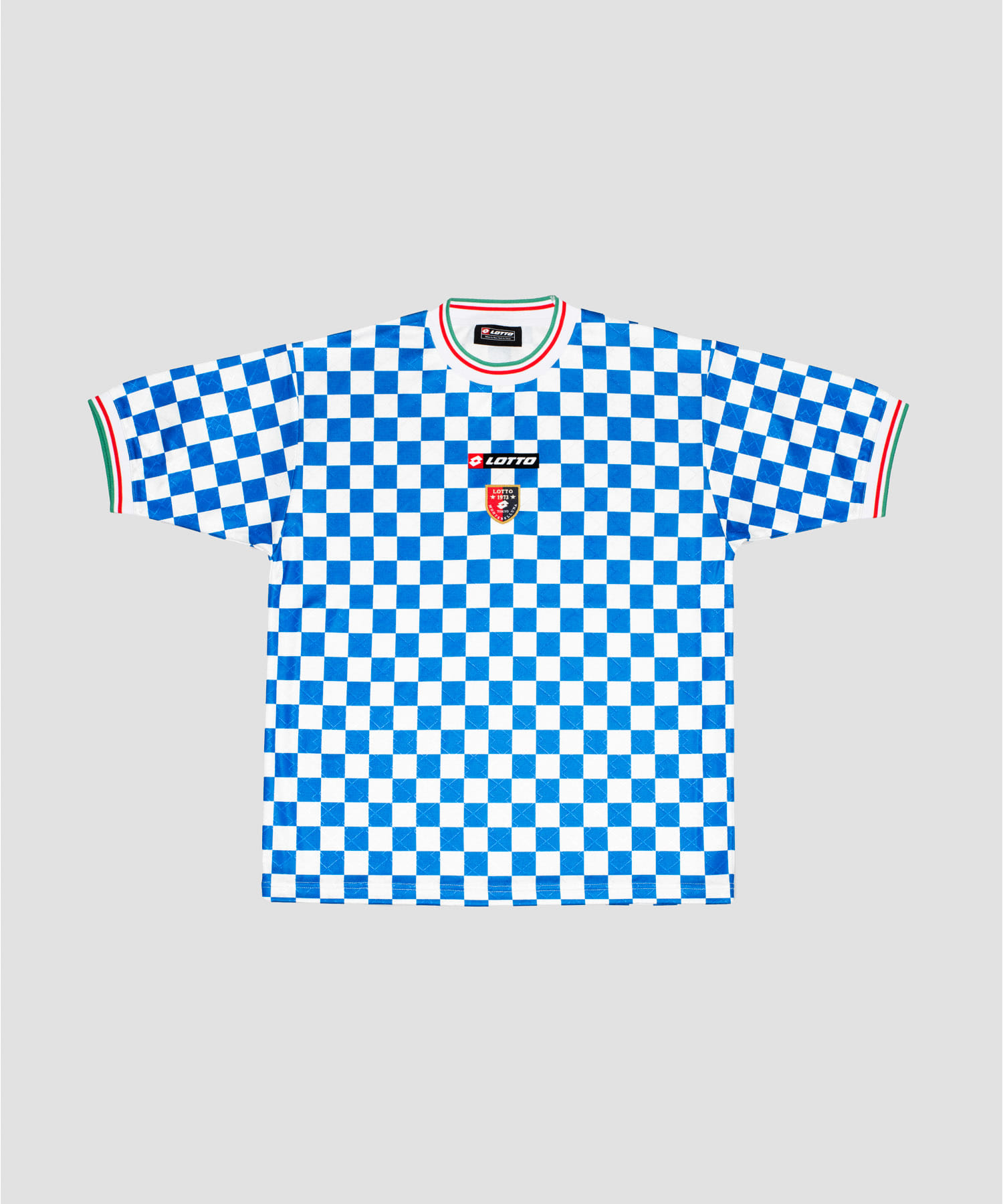 LOTTO　CHECKERD FLAG GAME SHIRTS BLUE M