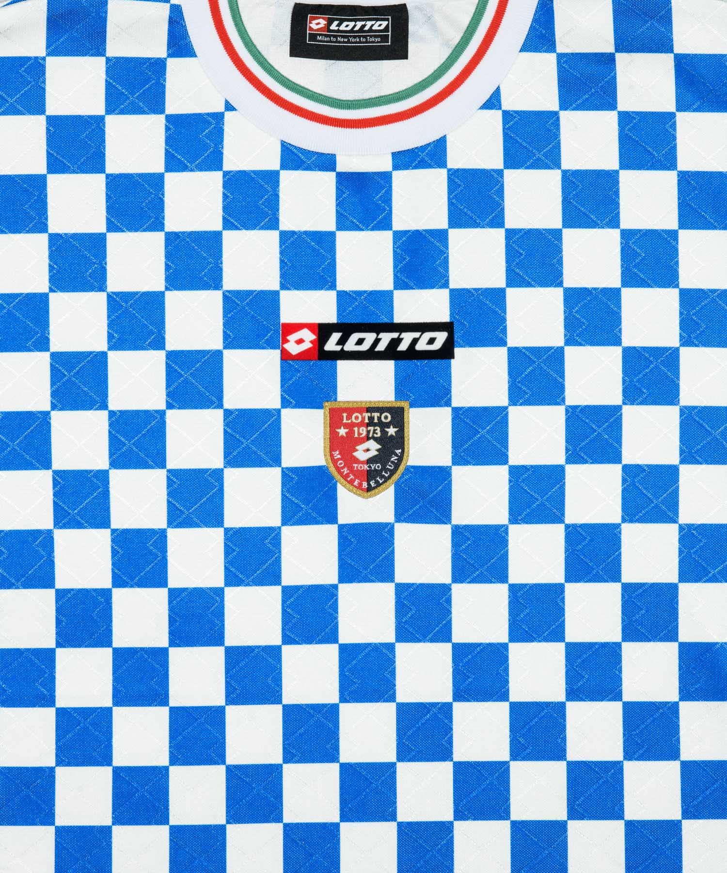 LOTTO　CHECKERD FLAG GAME SHIRTS BLUE M