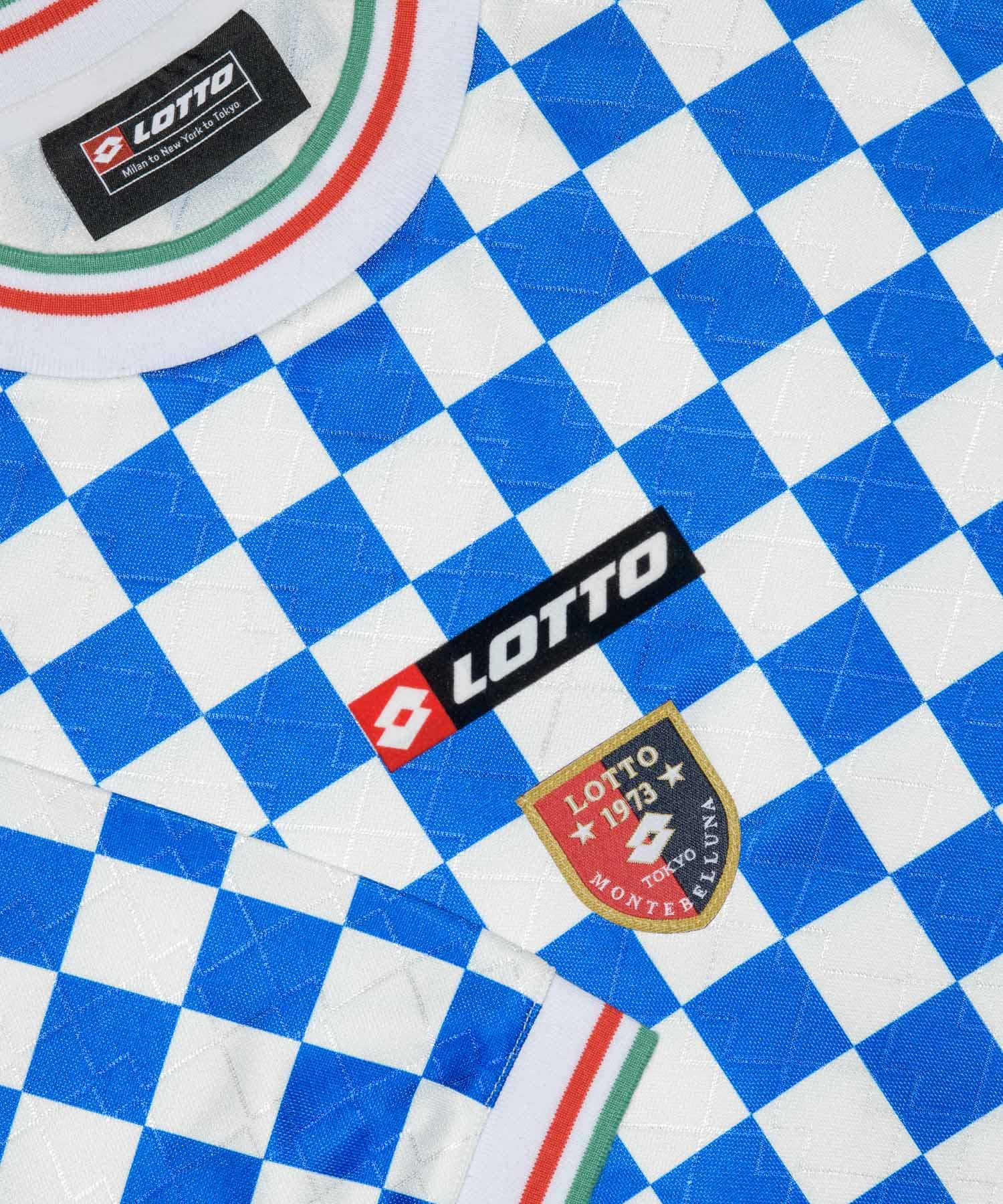 LOTTO　CHECKERD FLAG GAME SHIRTS BLUE M